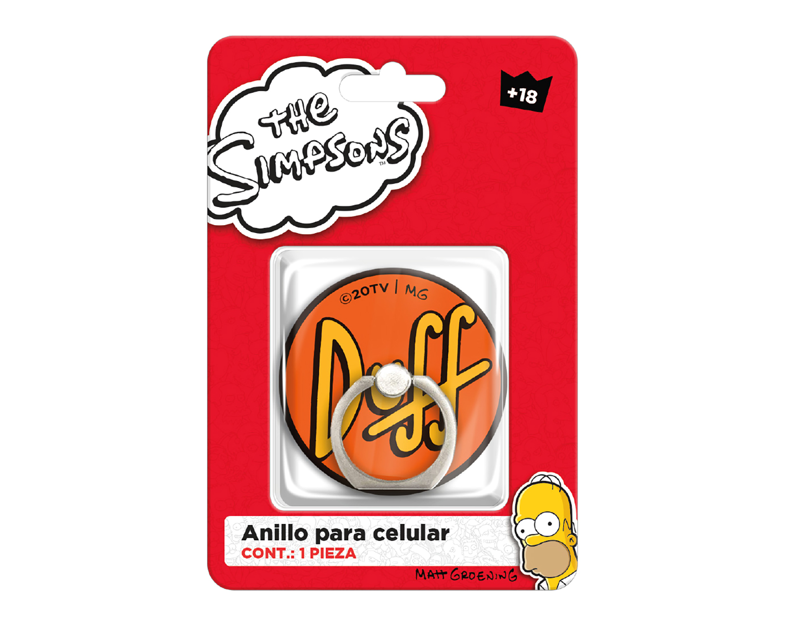 Foto 2 | Foto 2 | Anillo para Celular The Simpsons Duff