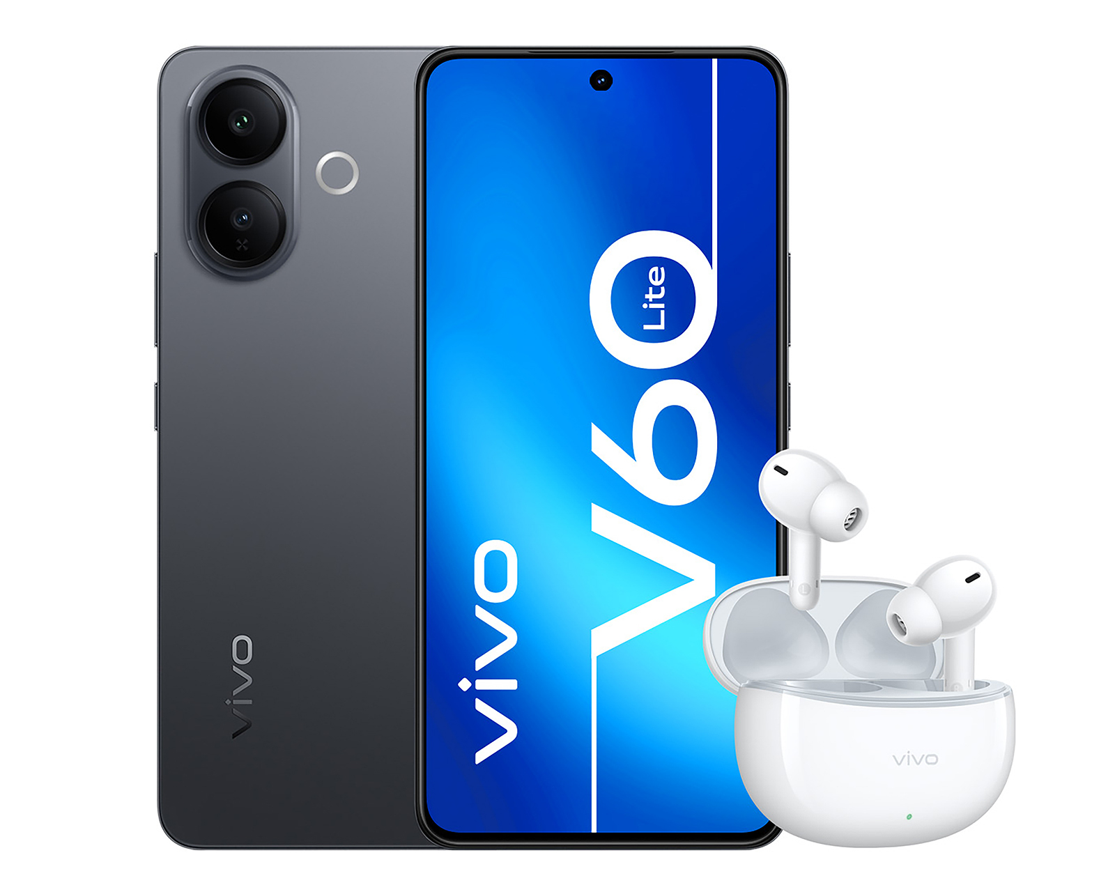 Foto 2 pulgar | Foto 1 | Celular vivo V60 Lite 4G Liberado 256 GB Negro + Audífonos