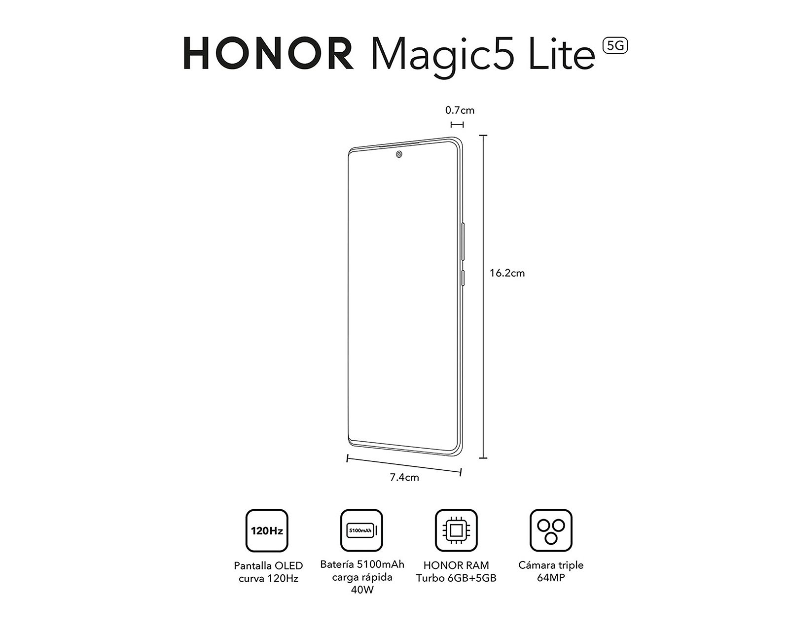 Foto 8 pulgar | Foto 7 | Telcel Honor Magic 5 Lite 5G 256 GB Verde