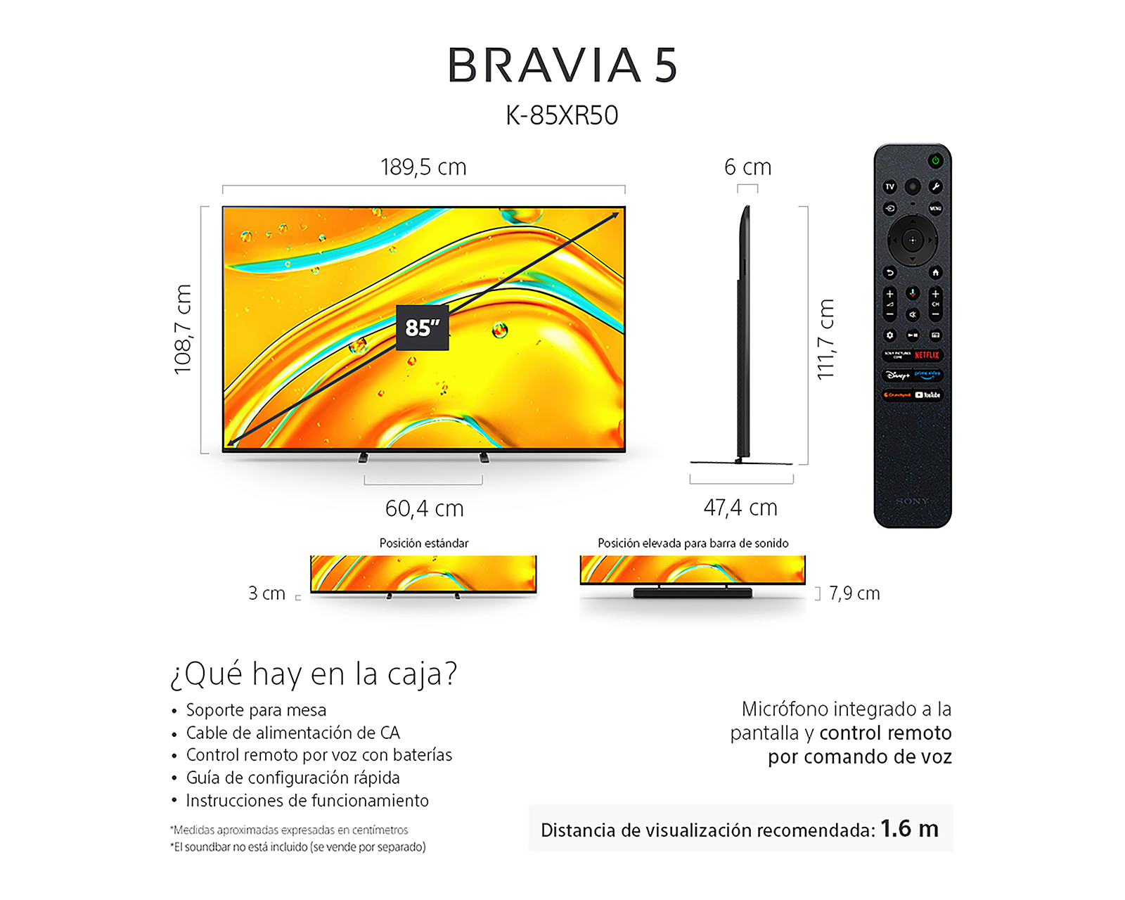 Foto 8 pulgar | Foto 7 | Pantalla Smart TV Sony LCD 85 Pulgadas UHD K-85XR50