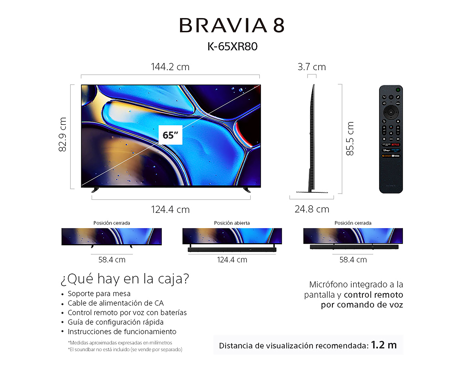 Foto 8 | Foto 8 | Pantalla Smart TV Sony Oled 65 Pulgadas 4K UHD Bravia 8 K-65XR80