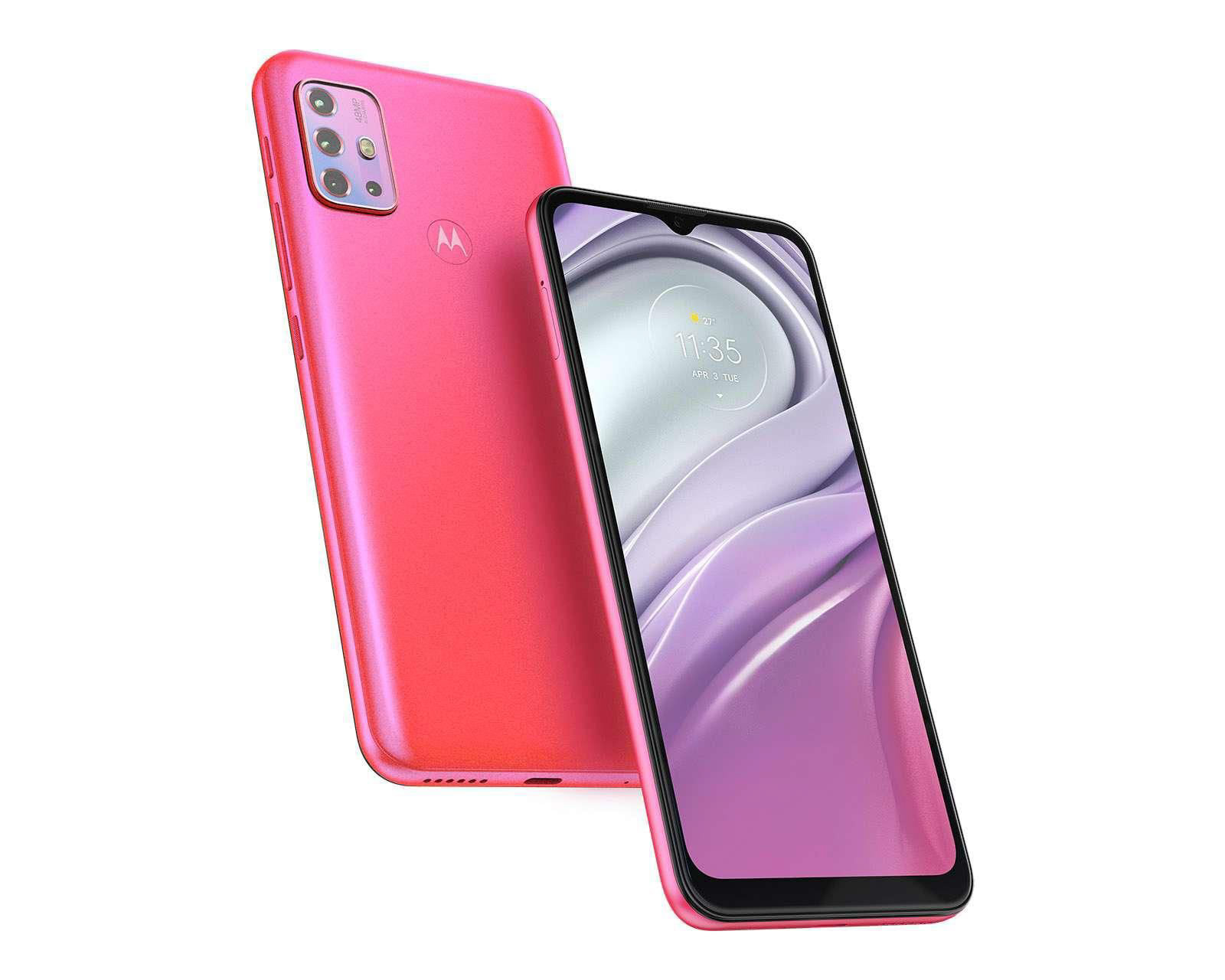 Foto 3 pulgar | Foto 2 | AT&T/Unefon Motorola Moto G20 64 GB Rosa