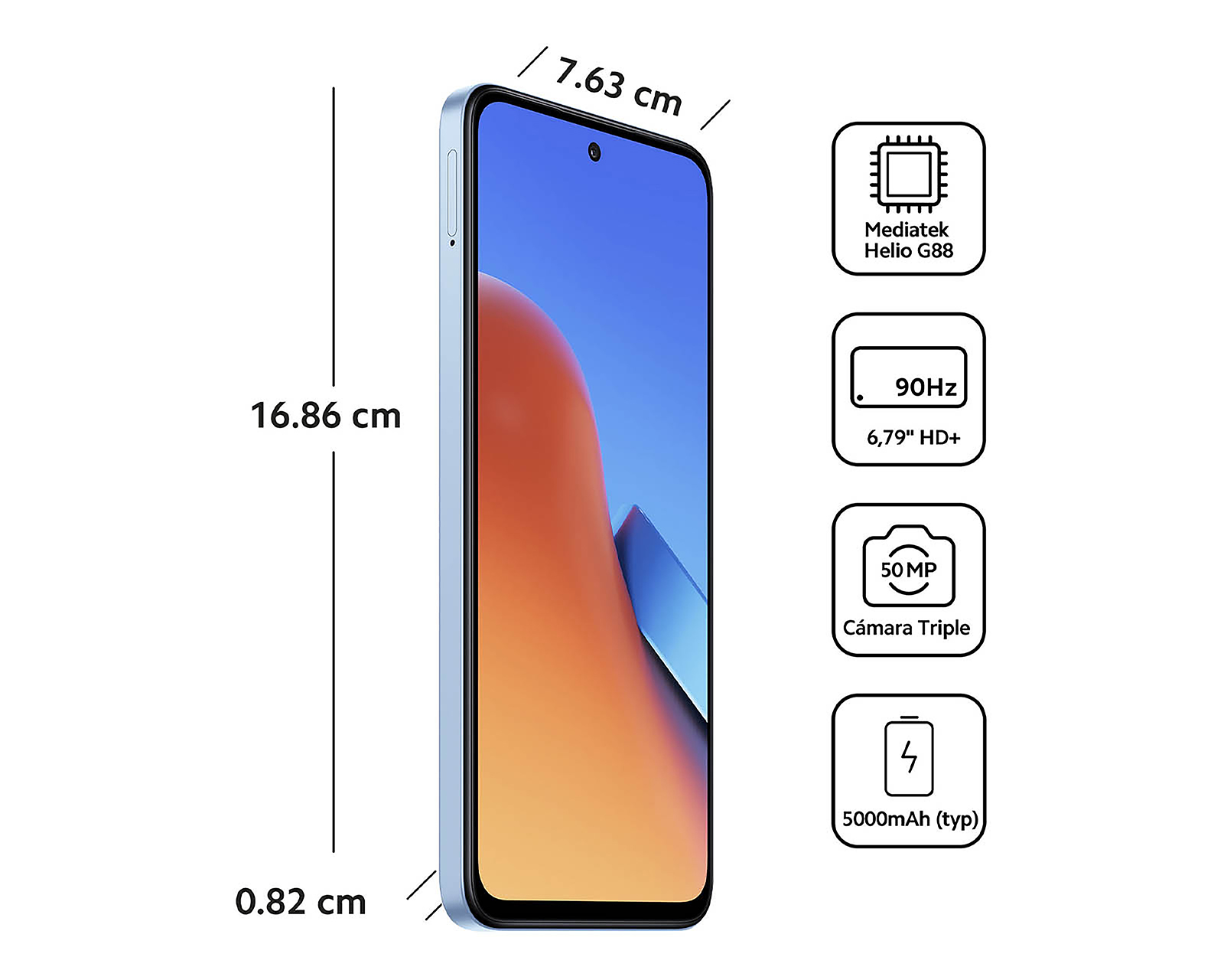 Foto 9 | Foto 9 | Telcel Xiaomi Redmi 12 256 GB Azul