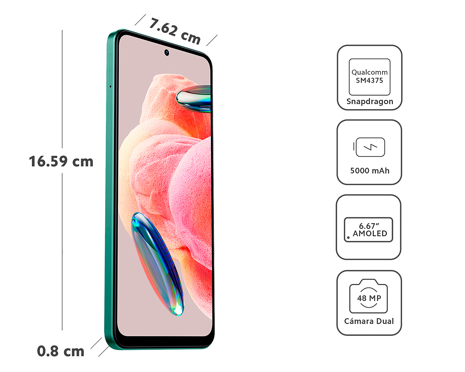 Foto 8 pulgar | Foto 7 | Telcel Xiaomi Redmi Note 12 128 GB Verde