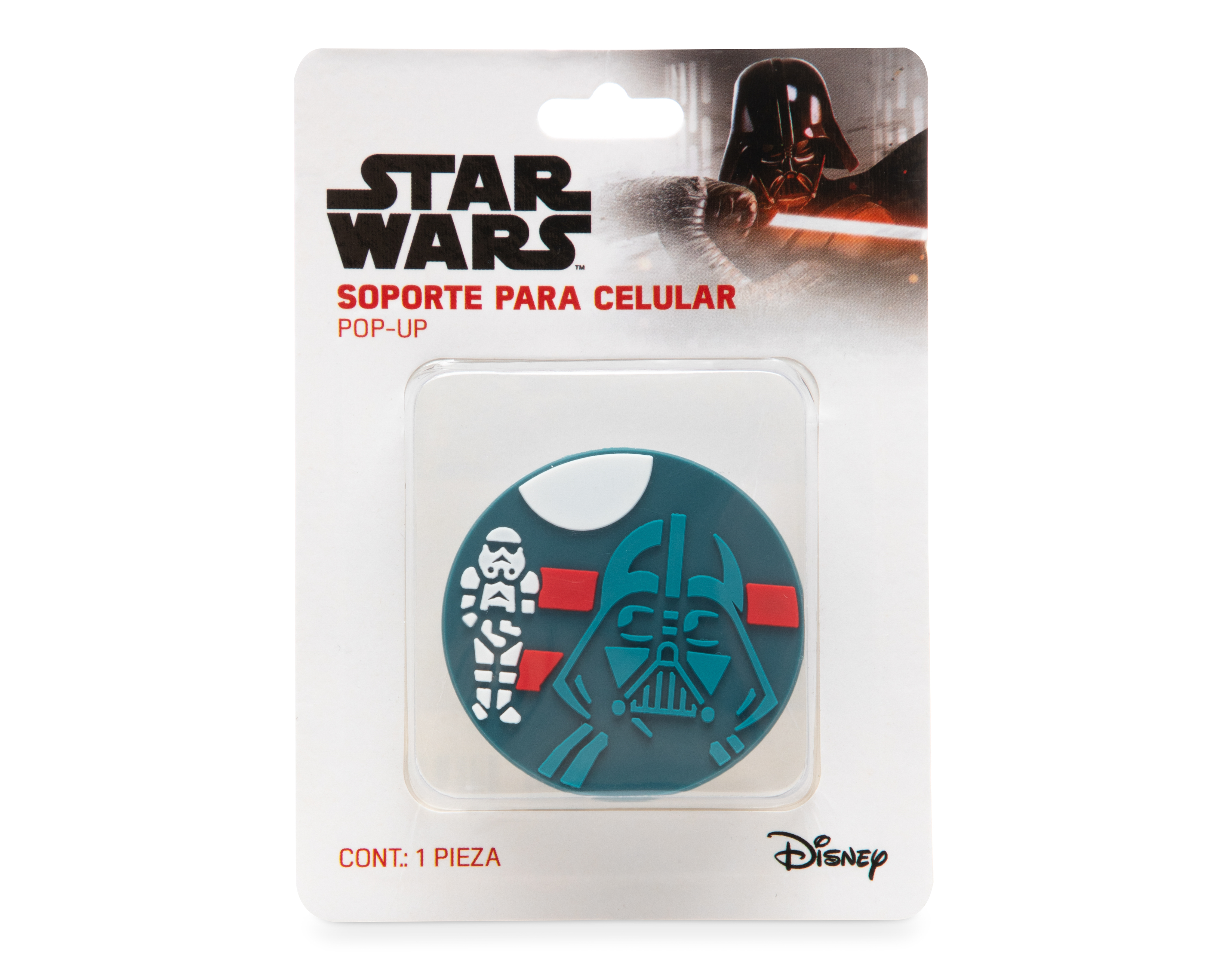 Foto 4 pulgar | Foto 3 | Soporte Adherible Star Wars Azul para Celular