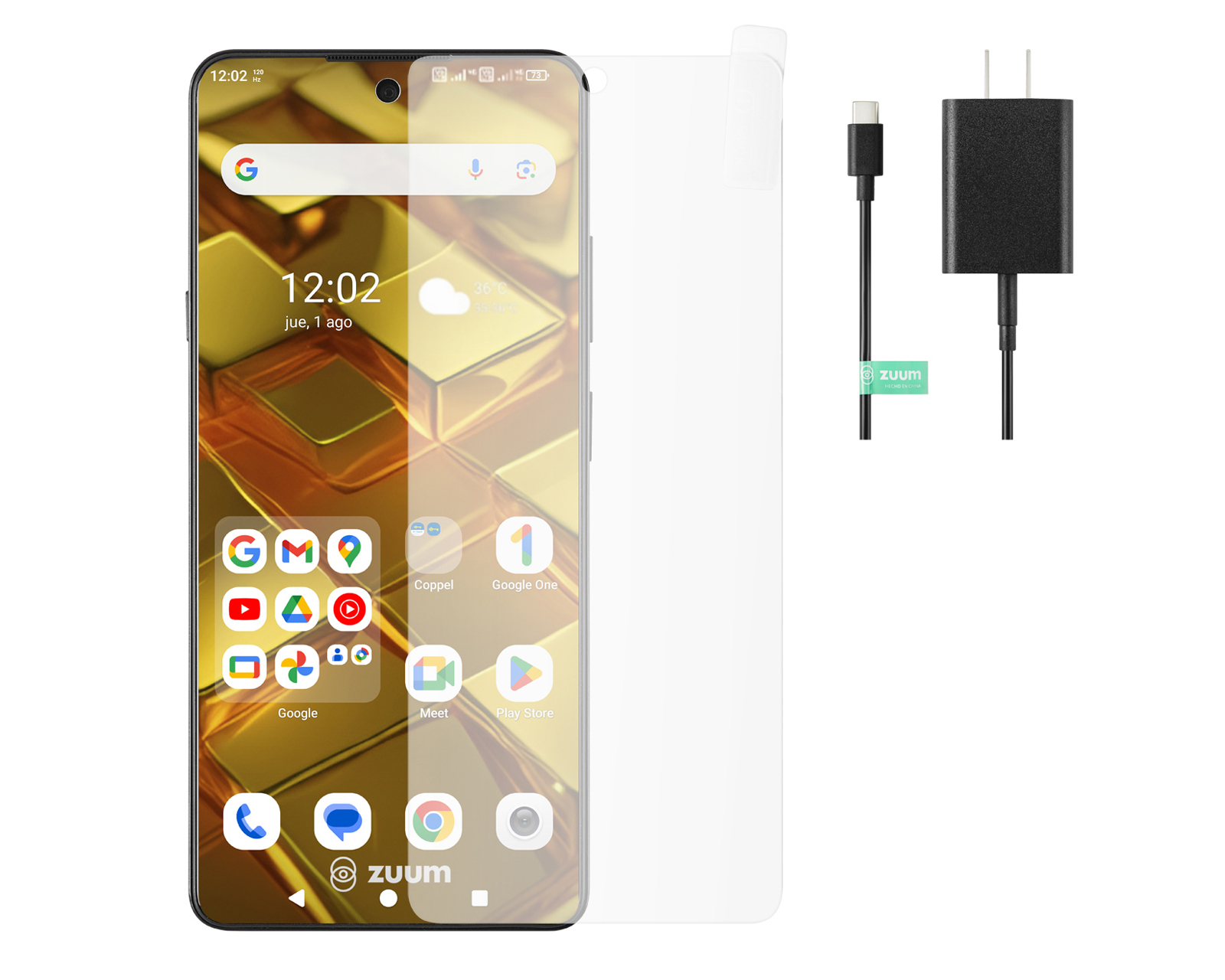Foto 2 | Foto 10 | Celular Zuum Liberado SENS G 256 GB Negro + Audífonos