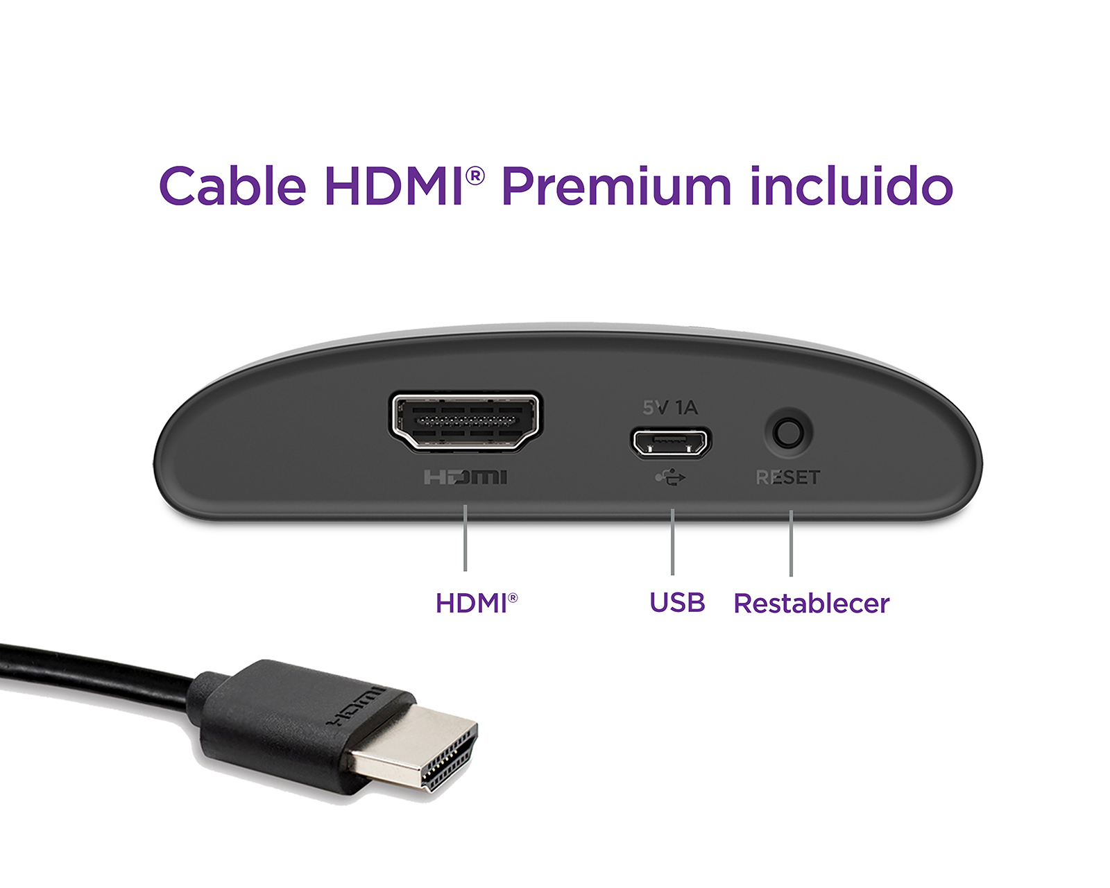 Foto 4 pulgar | Foto 3 | Roku Express 4K Dispositivo de Streaming HD + HDR con Control Remoto y HDMI