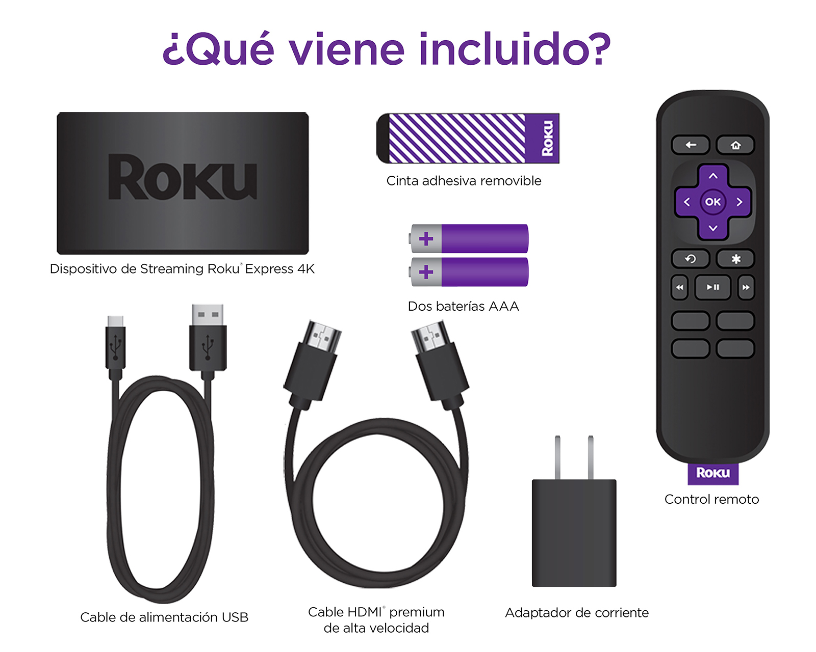 Foto 8 pulgar | Foto 7 | Roku Express 4K Dispositivo de Streaming HD + HDR con Control Remoto y HDMI