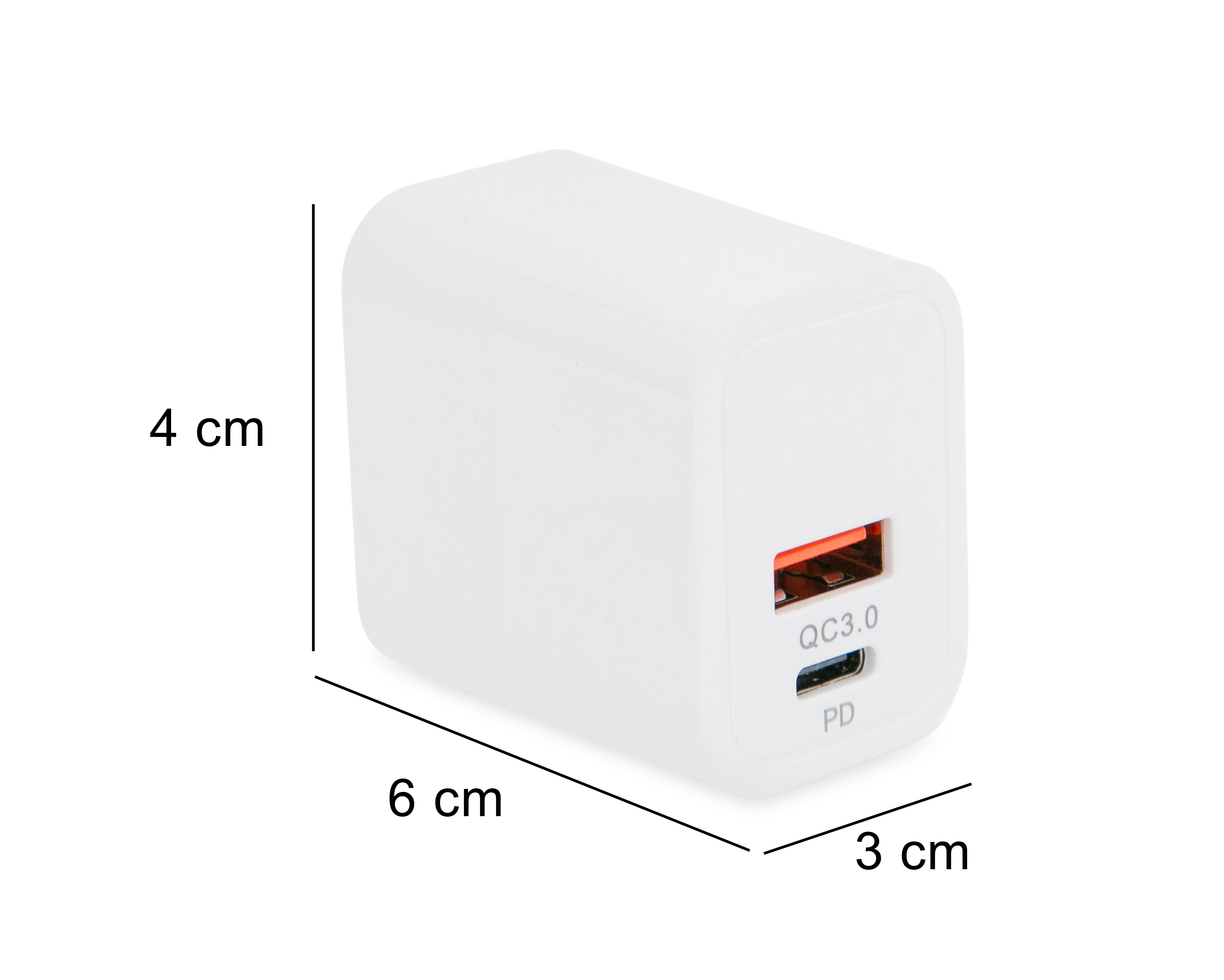 Foto 7 pulgar | Foto 6 | Adaptador de Corriente con Entrada USB-A y USB-C Blob 20 W