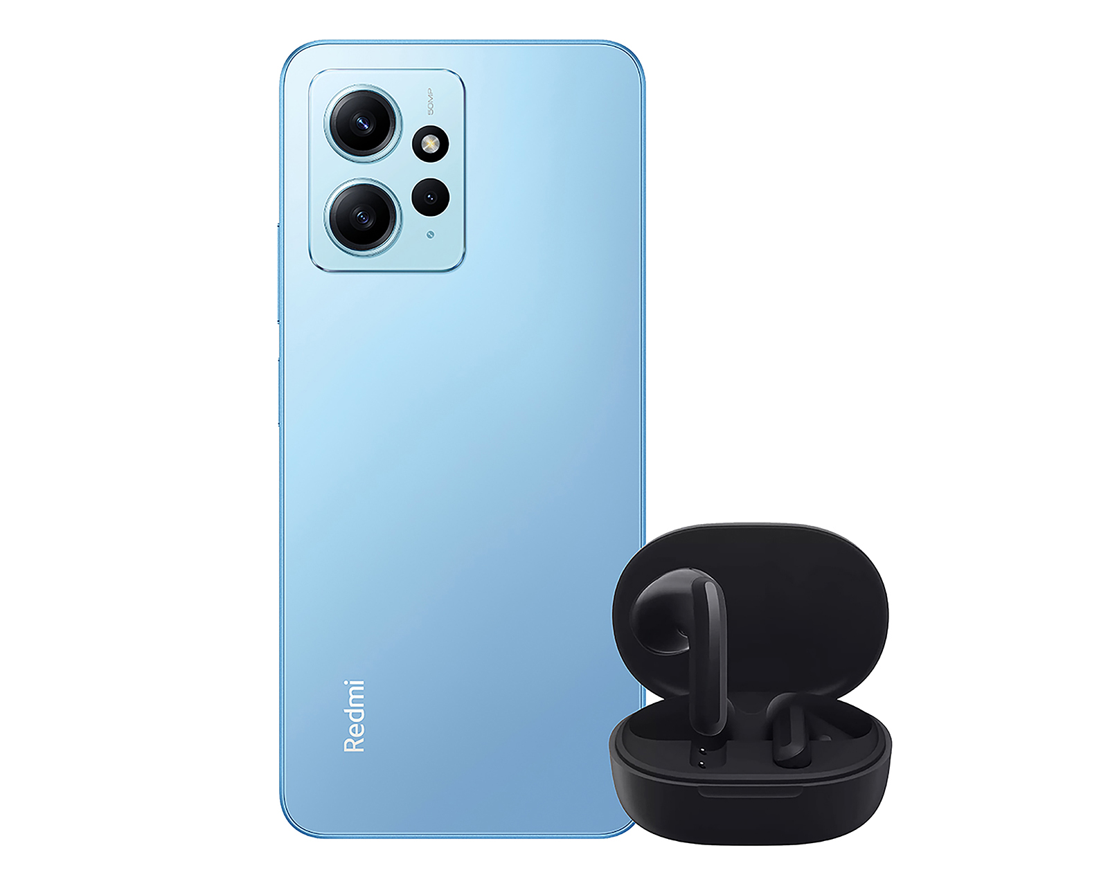 Foto 3 pulgar | Foto 2 | AT&T/Unefon Xiaomi Redmi Note 12 128 GB Azul + Audífonos