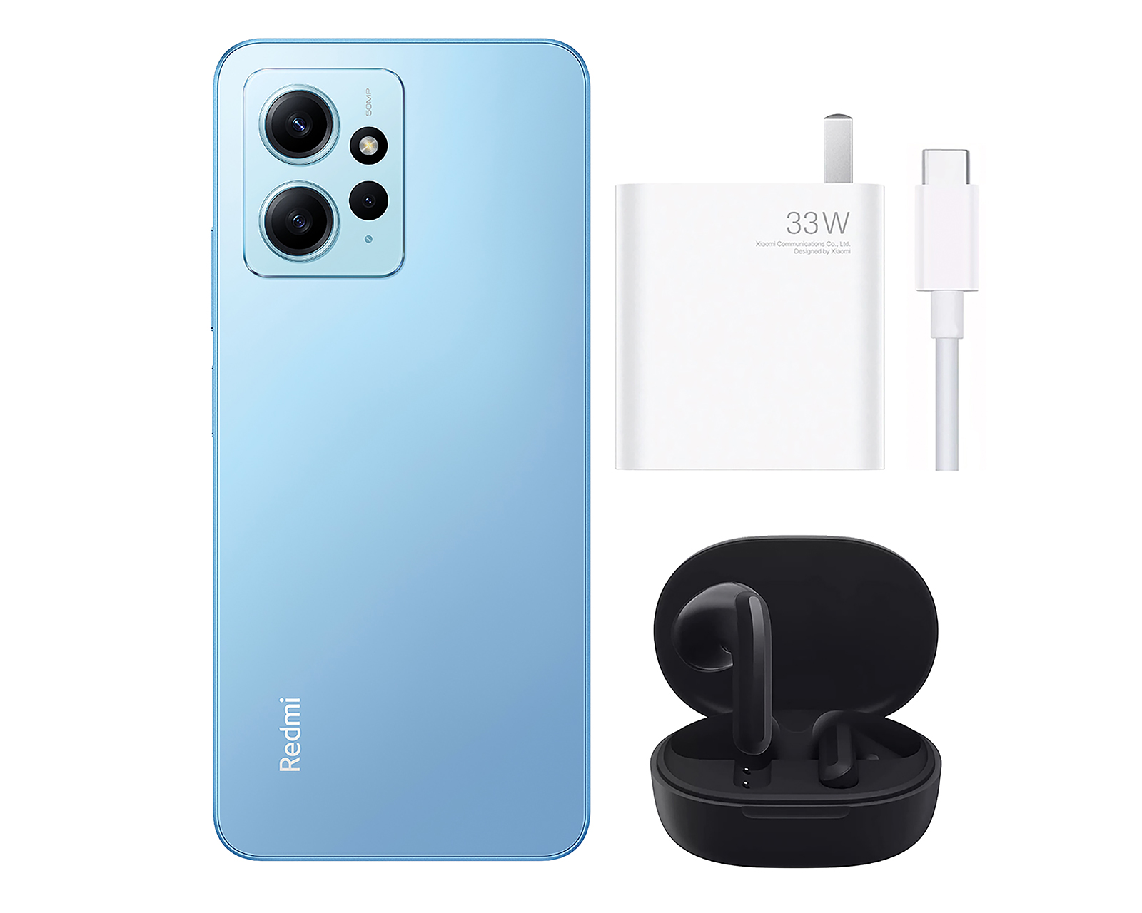 Foto 5 | Foto 5 | AT&T/Unefon Xiaomi Redmi Note 12 128 GB Azul + Audífonos