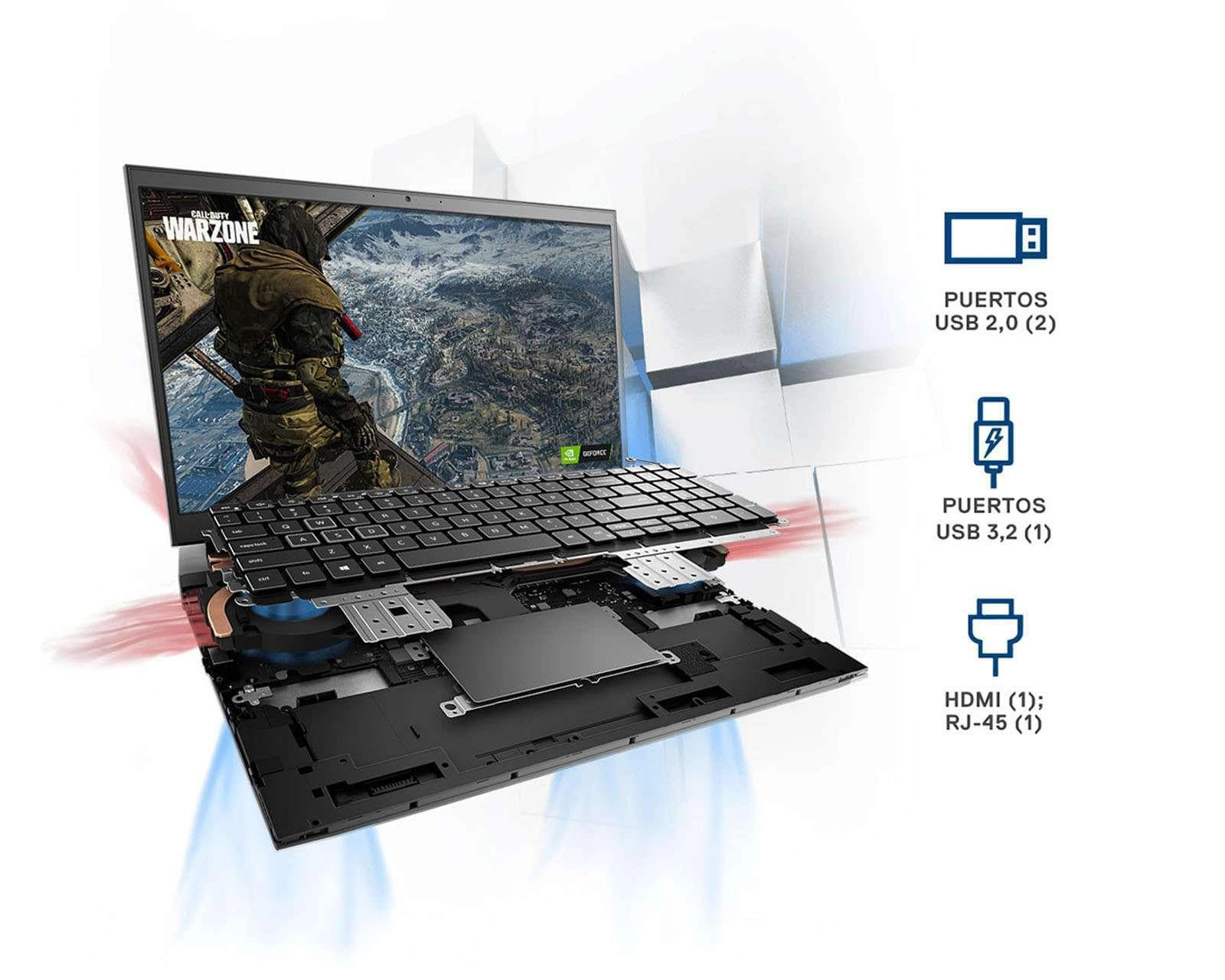 Foto 7 | Foto 7 | Laptop Dell G5510B 15.6" Intel Core i5 8 GB RAM 256 GB SSD Negra