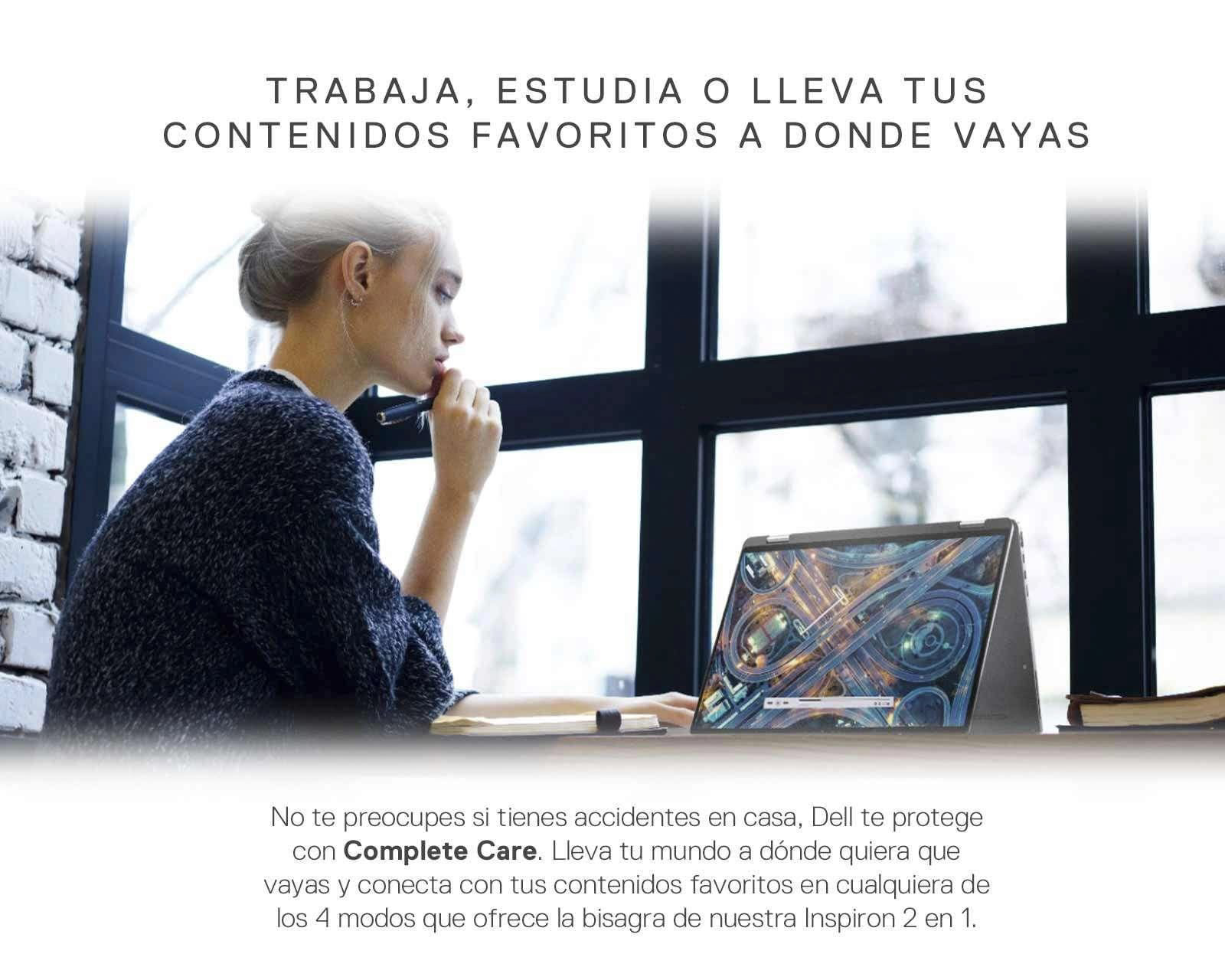 Foto 2 | Foto 2 | Laptop Híbrida Dell Inspiron 5000 de 14" Intel Core i3 8 GB RAM 256 GB SSD Plata