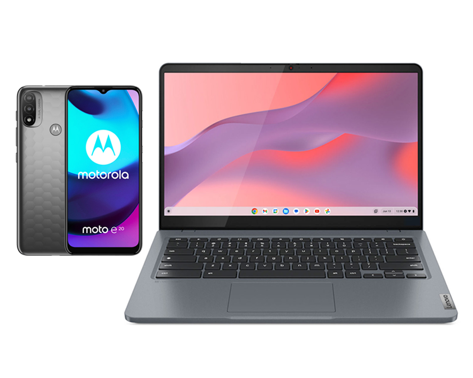 Foto 2 pulgar | Foto 1 | Laptop Lenovo 14IAN8 14" Chrome Os Intel Core i3 Intel UHD 256 GB eMMC 8 GB RAM Gris