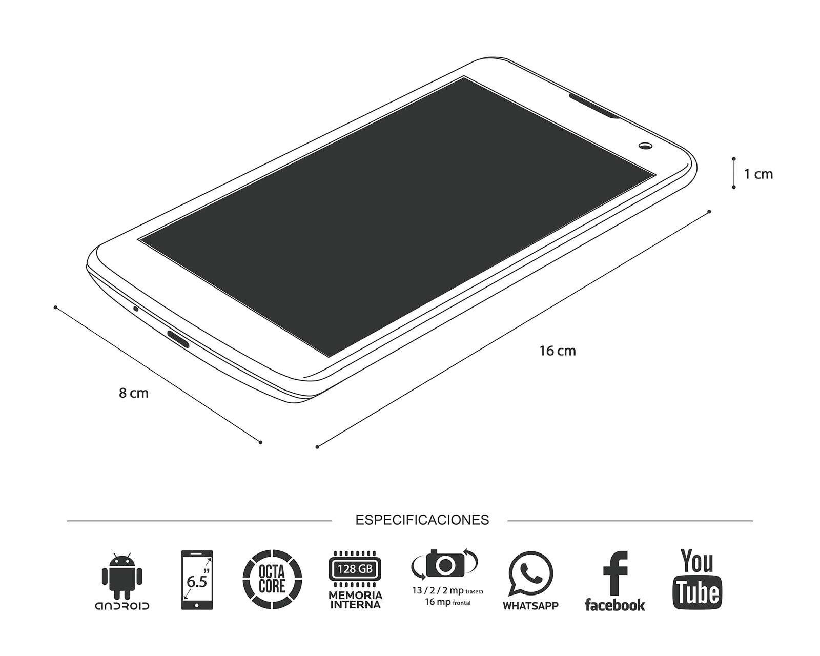 Foto 6 | Foto 6 | Celular OPPO Liberado A54 128 GB Azul