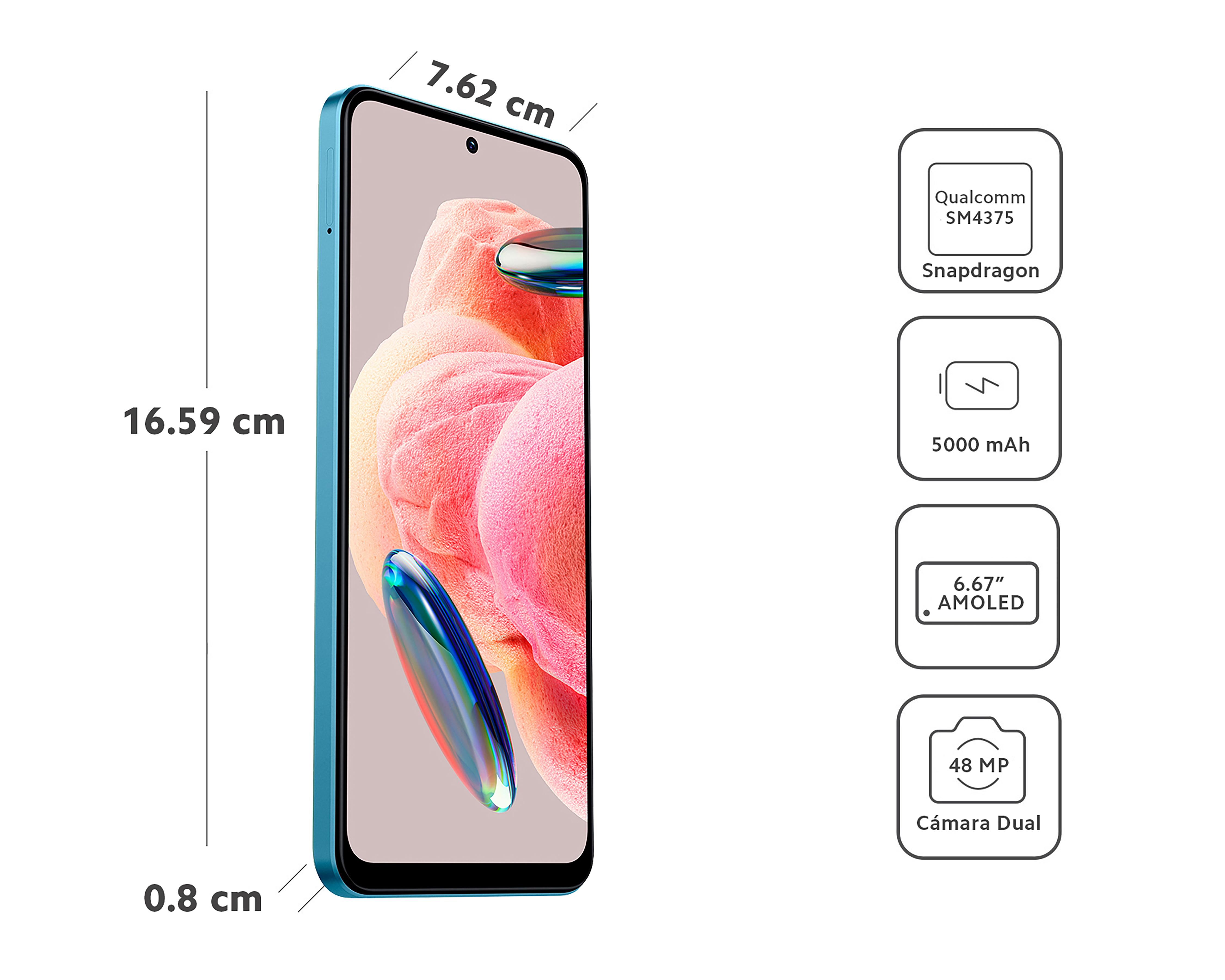 Foto 7 | Foto 7 | Telcel Xiaomi Redmi Note 12 128 GB Azul