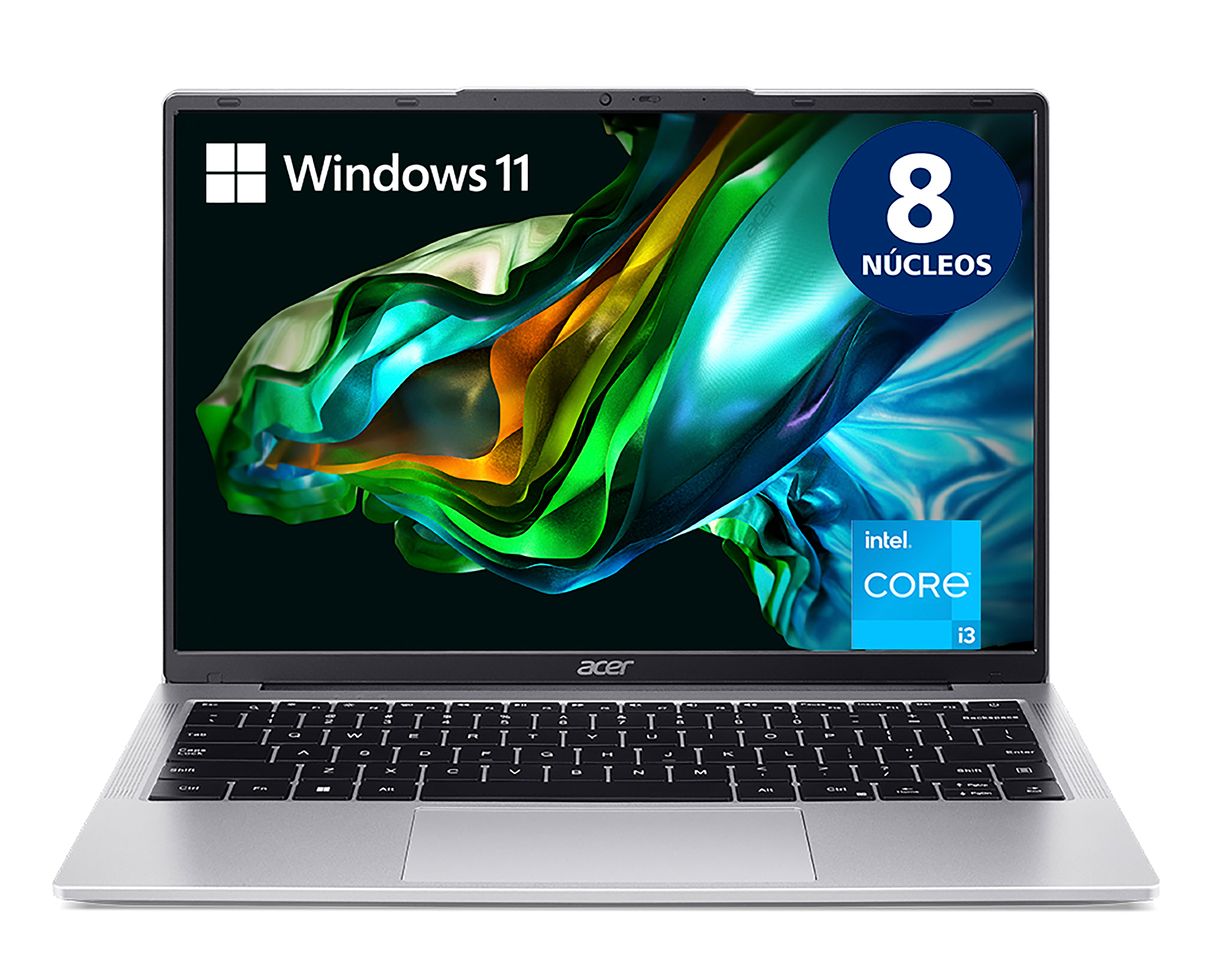 Laptop Acer AL14-31P-353Y de 14" Windows 11 Intel Core i3 8 GB RAM de 512 GB SSD Gris