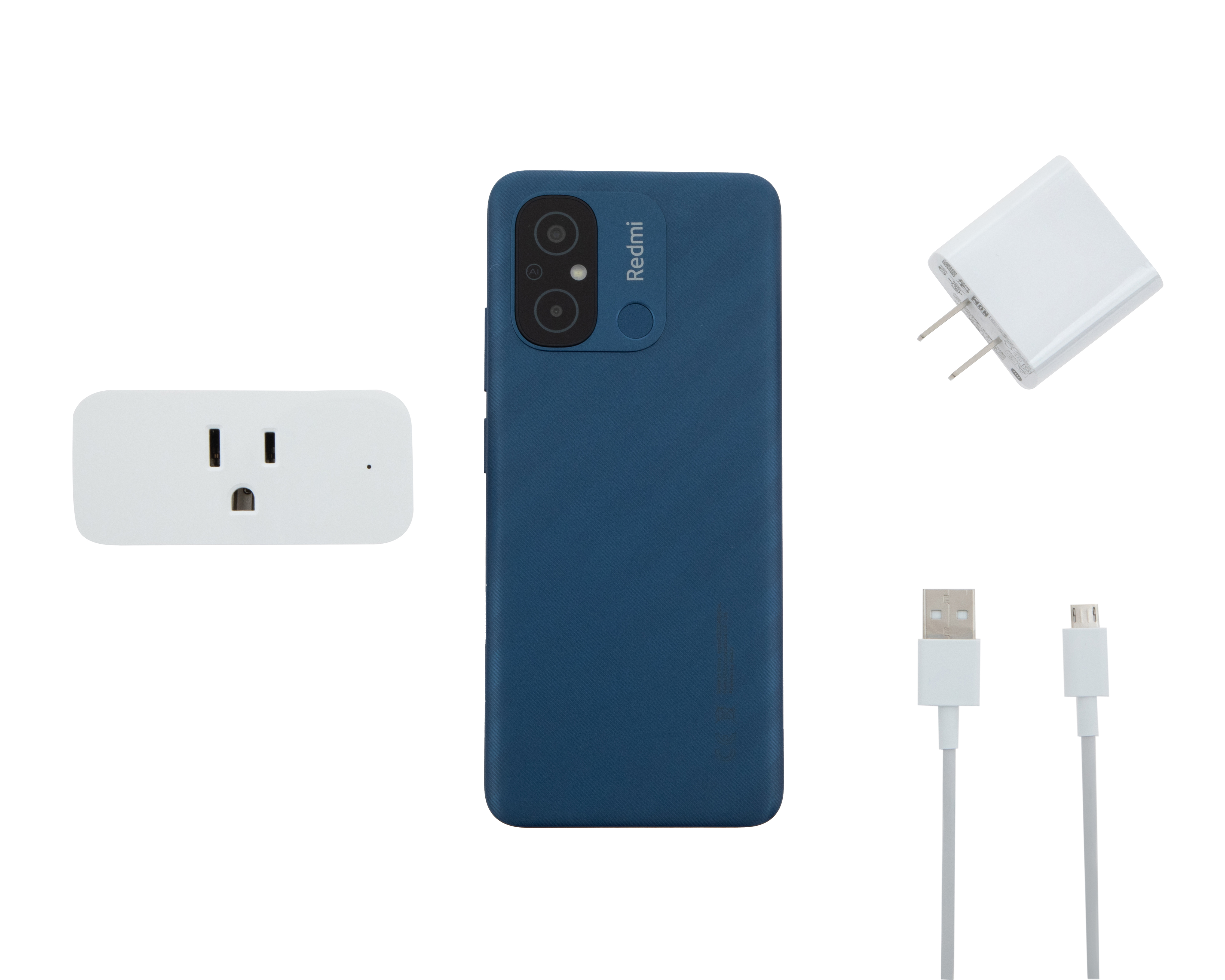 Foto 7 pulgar | Foto 6 | Movistar Xiaomi Redmi 12C 128 GB Azul + Enchufe