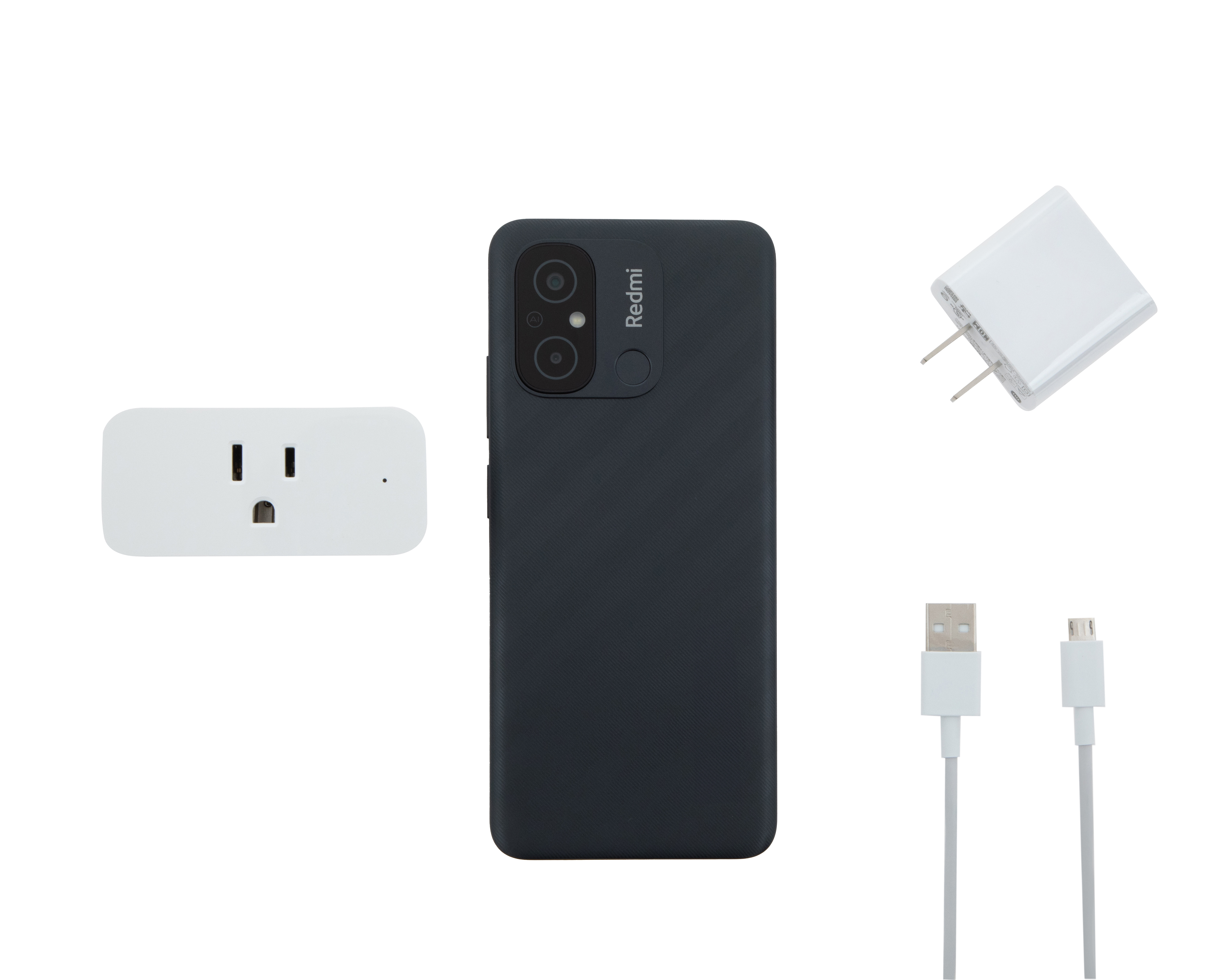 Foto 7 pulgar | Foto 6 | Movistar Xiaomi Redmi 12C 128 GB Gris + Enchufe