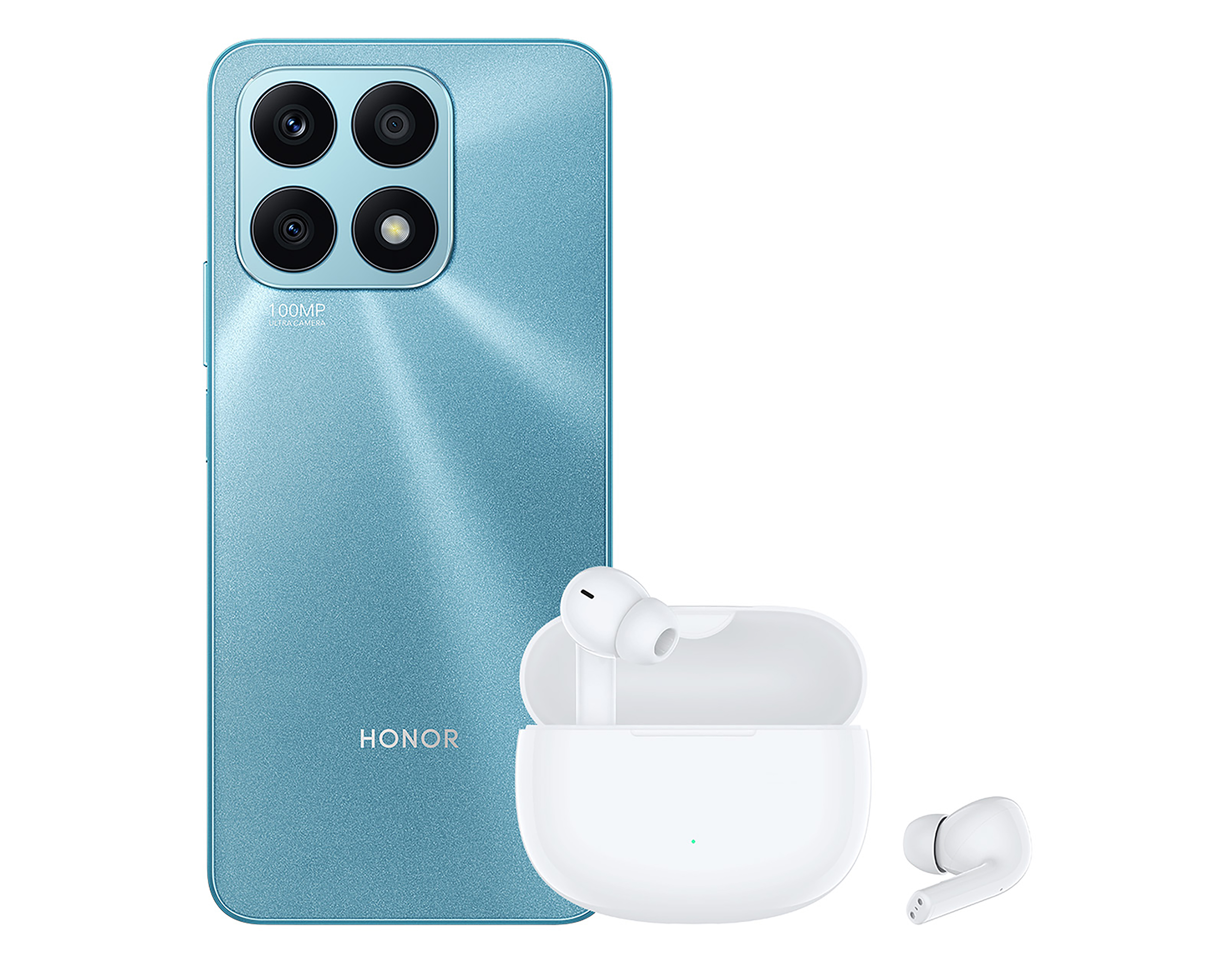 Foto 2 | Foto 2 | Celular Honor Liberado X8A 128 GB Cyan + Audífonos