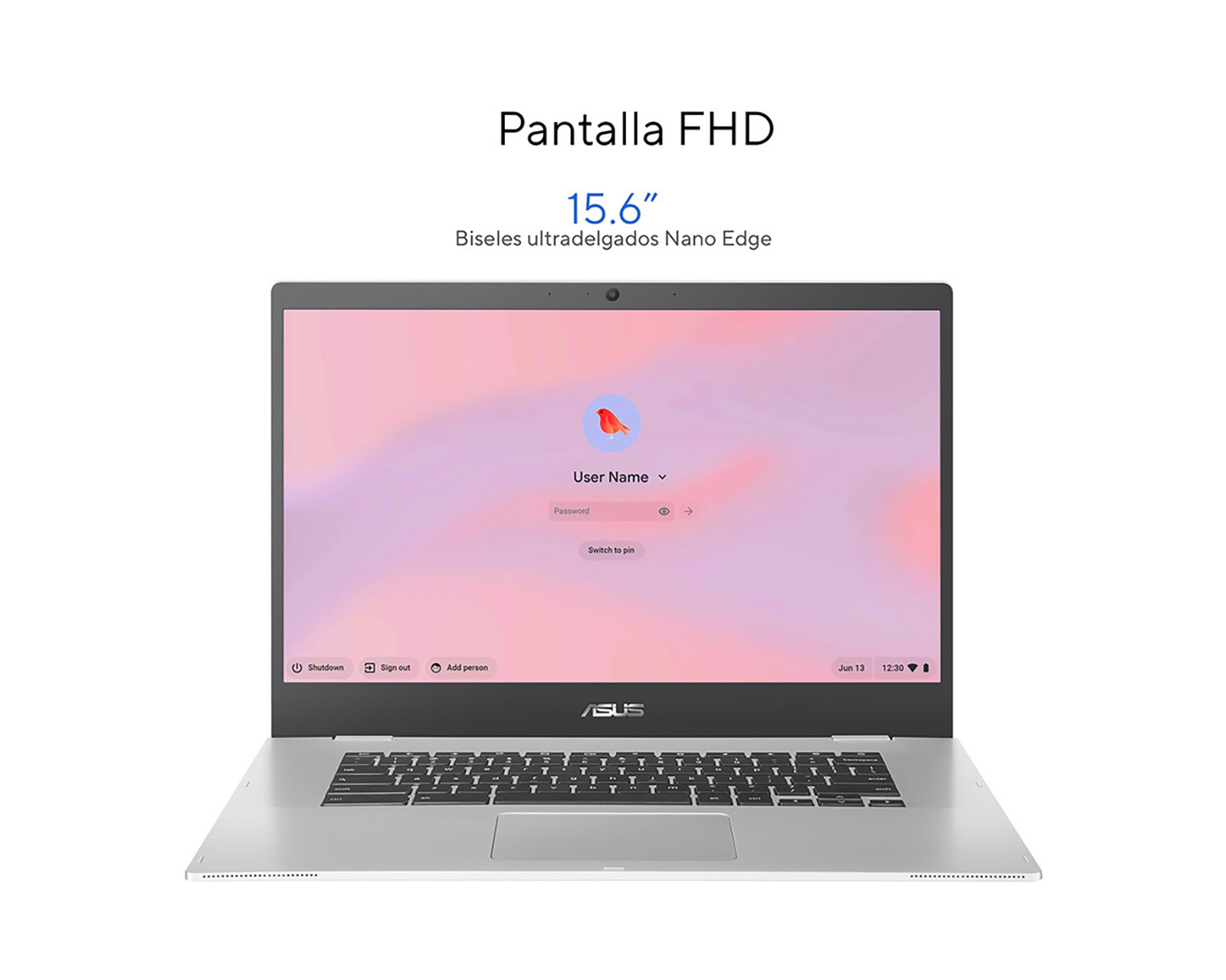 Foto 2 | Foto 2 | Laptop Asus Chromebook 15.6" Chrome Os Intel Celeron 8 GB RAM 128 GB eMMC Plata