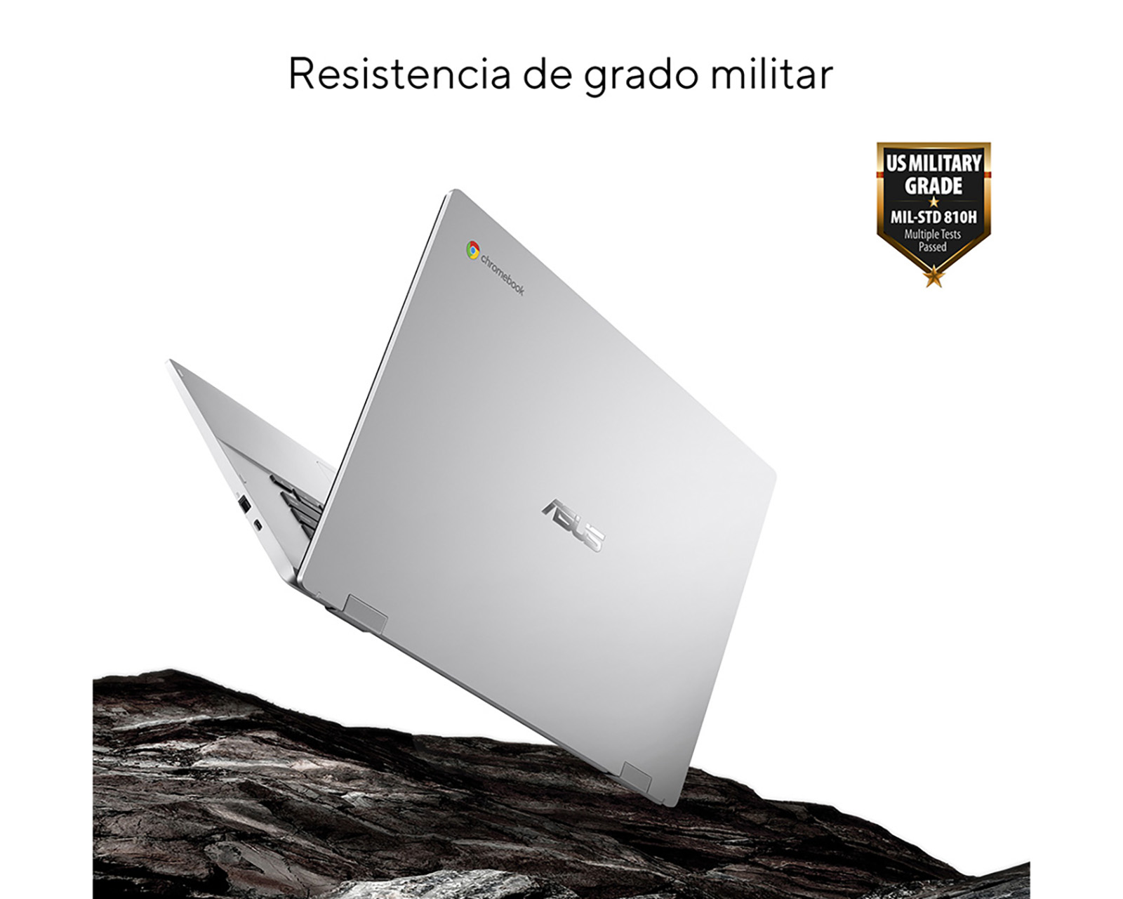 Foto 7 pulgar | Foto 6 | Laptop Asus Chromebook 15.6" Chrome Os Intel Celeron 8 GB RAM 128 GB eMMC Plata