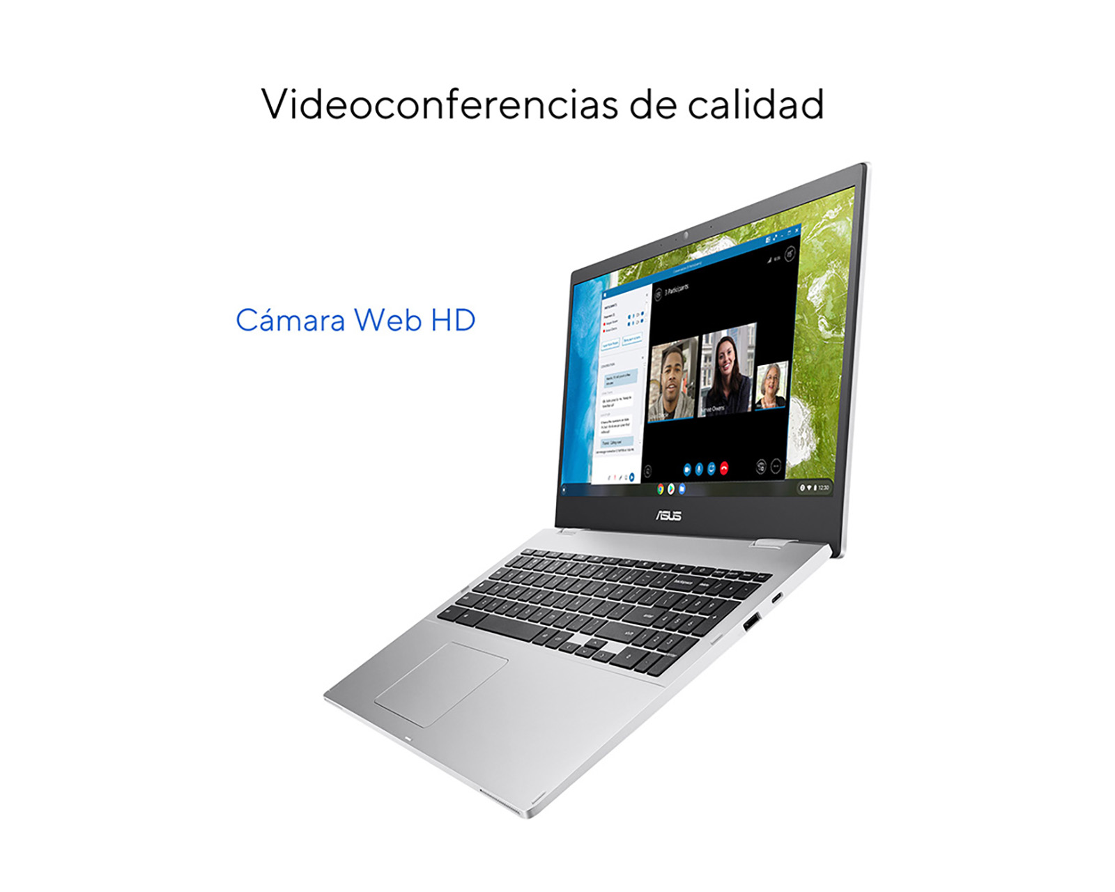 Foto 9 pulgar | Foto 8 | Laptop Asus Chromebook 15.6" Chrome Os Intel Celeron 8 GB RAM 128 GB eMMC Plata
