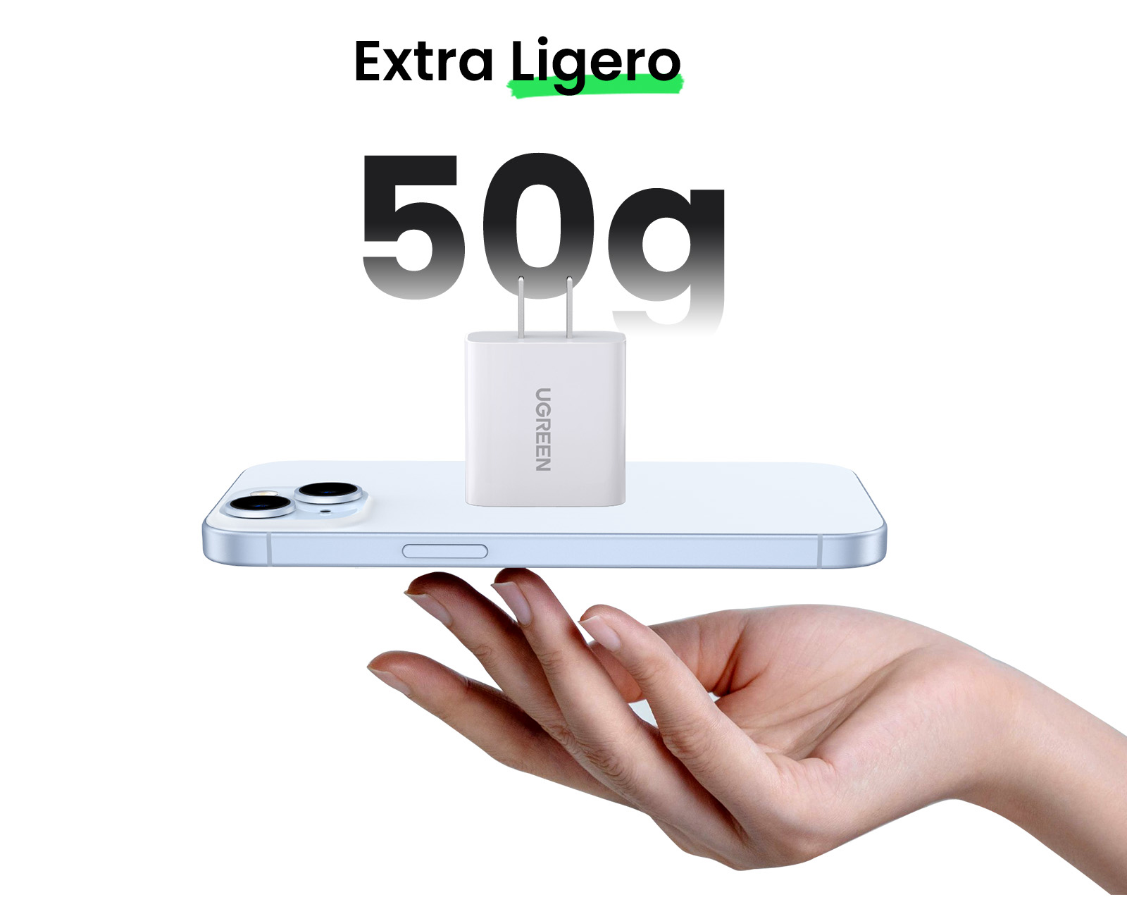 Foto 7 pulgar | Foto 6 | Cargador USB-C a USBC Ugreen 20 W Carga rápida