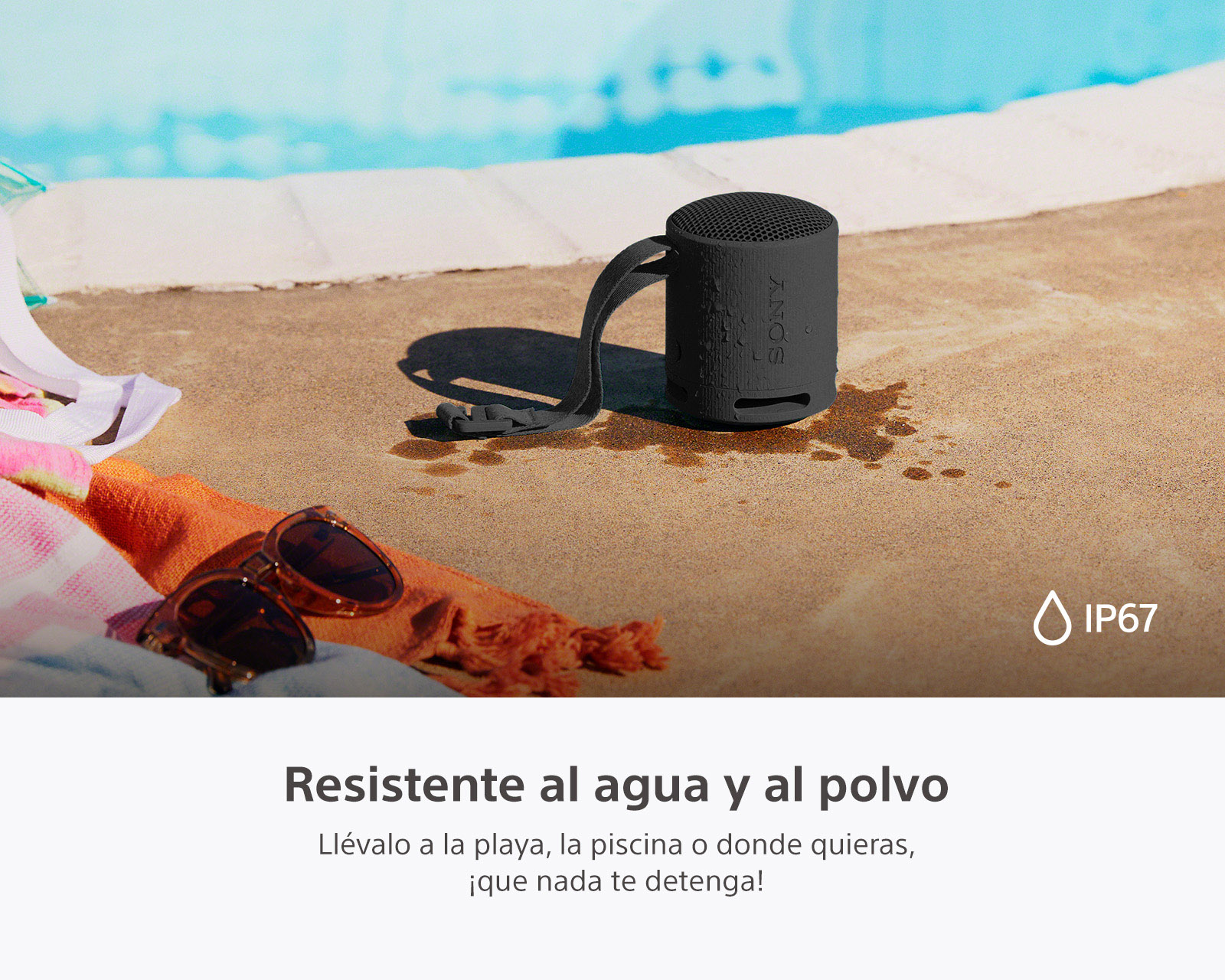 Foto 8 pulgar | Foto 7 | Bocina Bluetooth Portátil Sony SRS-XB100/BCLA Resistente al Agua y Polvo