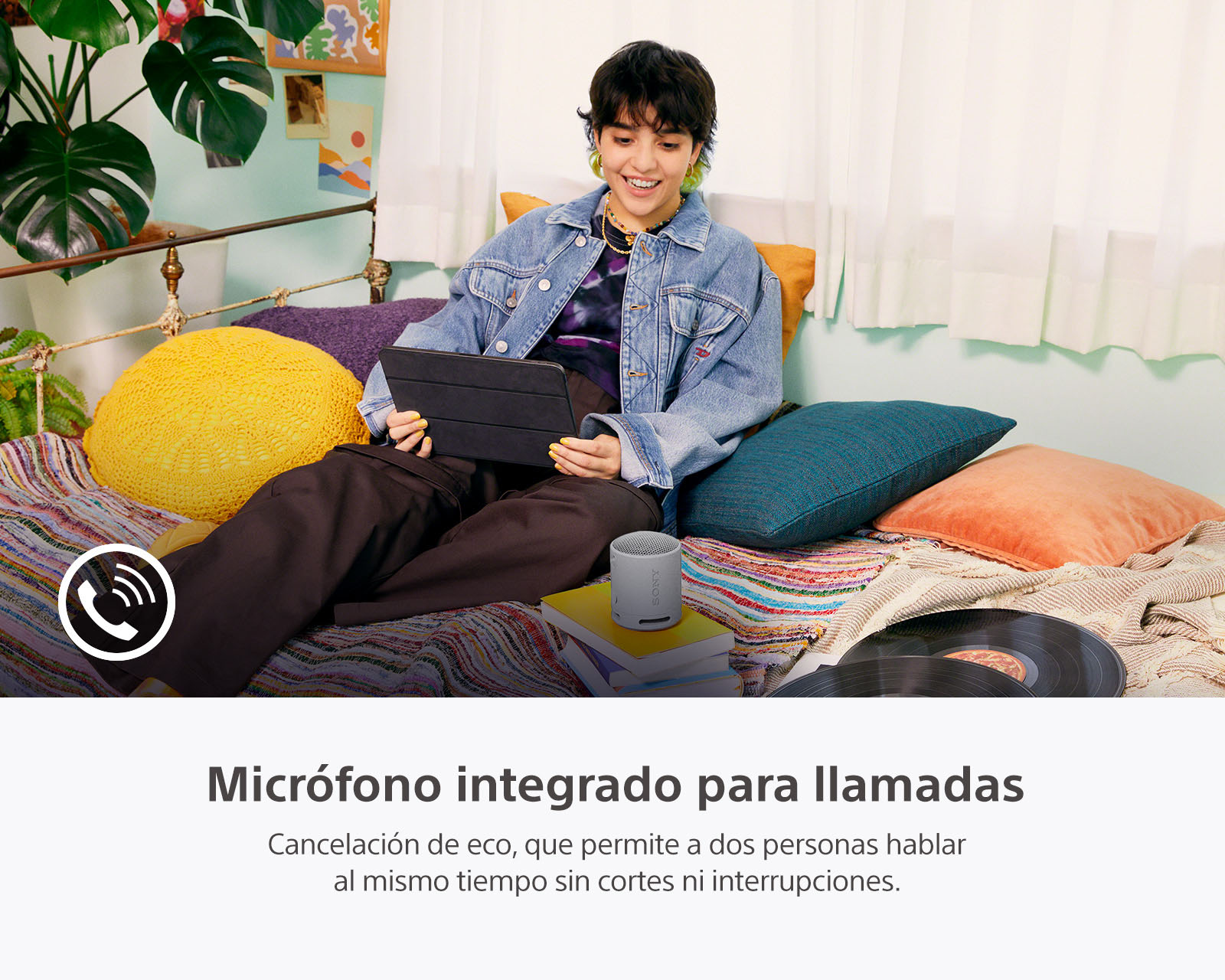 Foto 10 pulgar | Foto 8 | Bocina Bluetooth Portátil Sony SRS-XB100/HCLA Resistente al Agua y Polvo