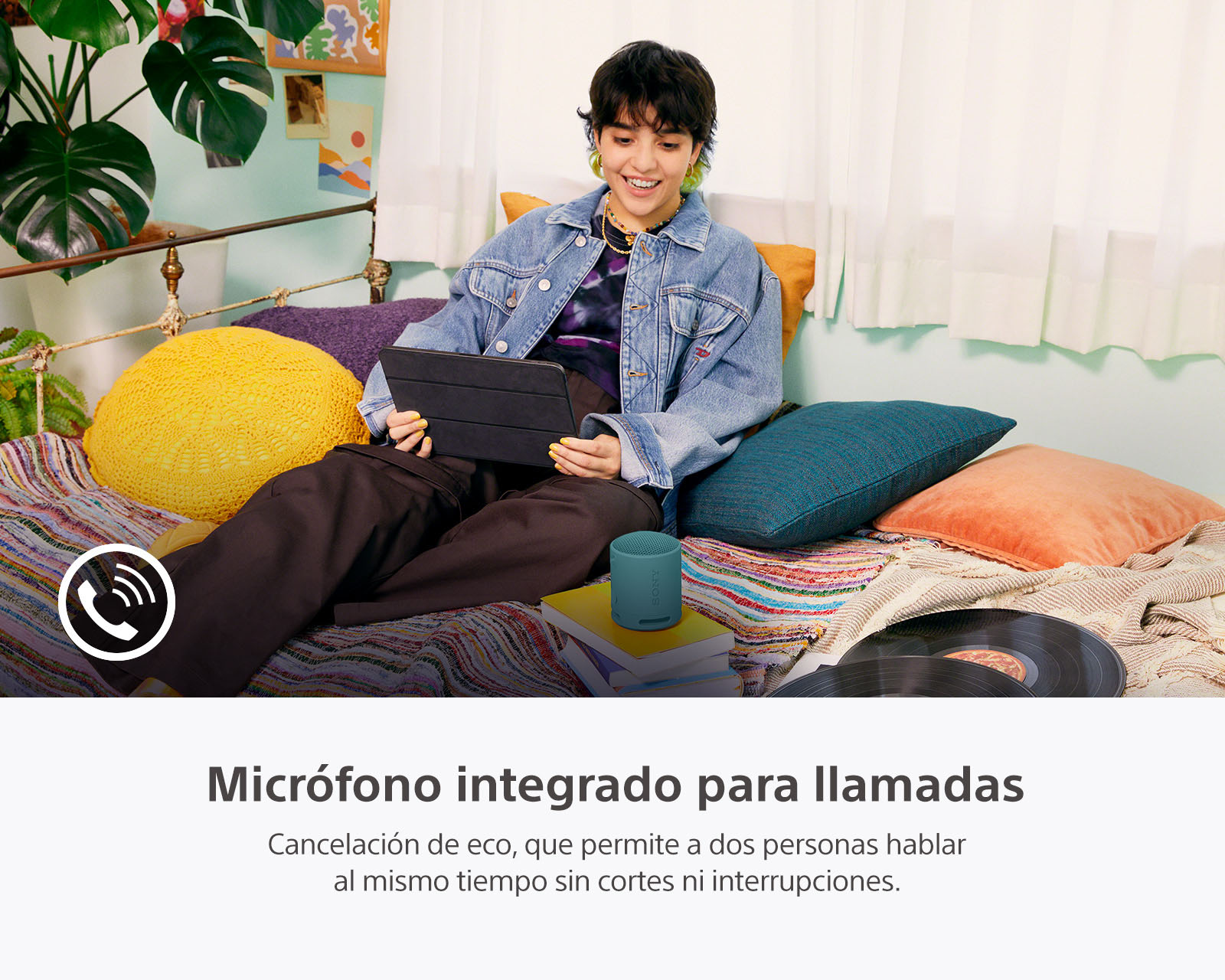 Foto 10 pulgar | Foto 8 | Bocina Bluetooth Portátil Sony SRS-XB100/LCLA Resistente al Agua y Polvo