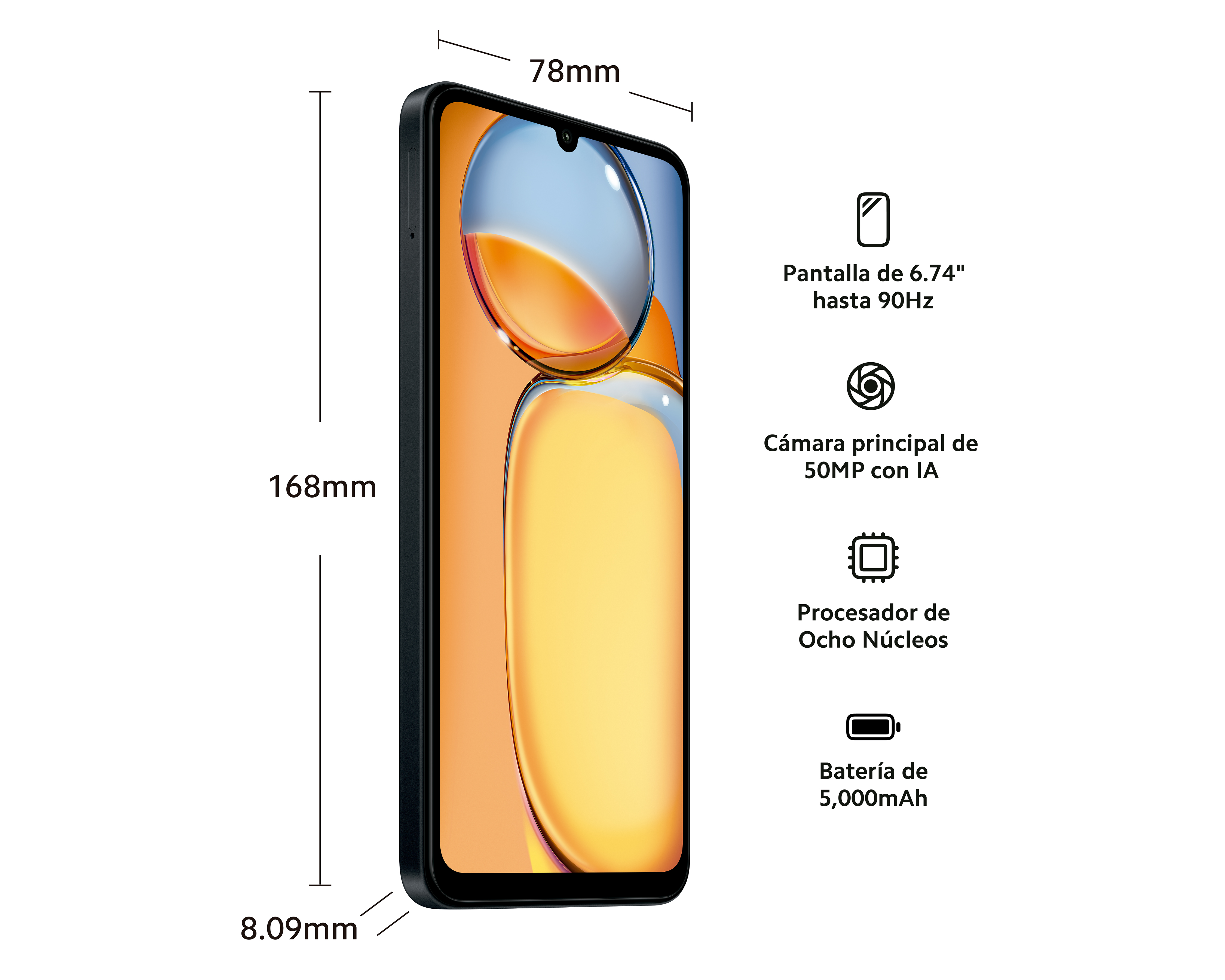 Foto 8 pulgar | Foto 7 | Celular Xiaomi Liberado Redmi 13C 128 GB Negro