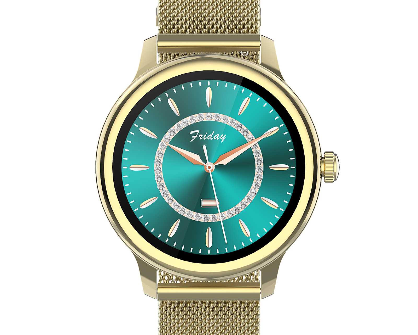 Foto 3 | Foto 3 | Smartwatch EVL SW150 Resistente a Salpicaduras Oro