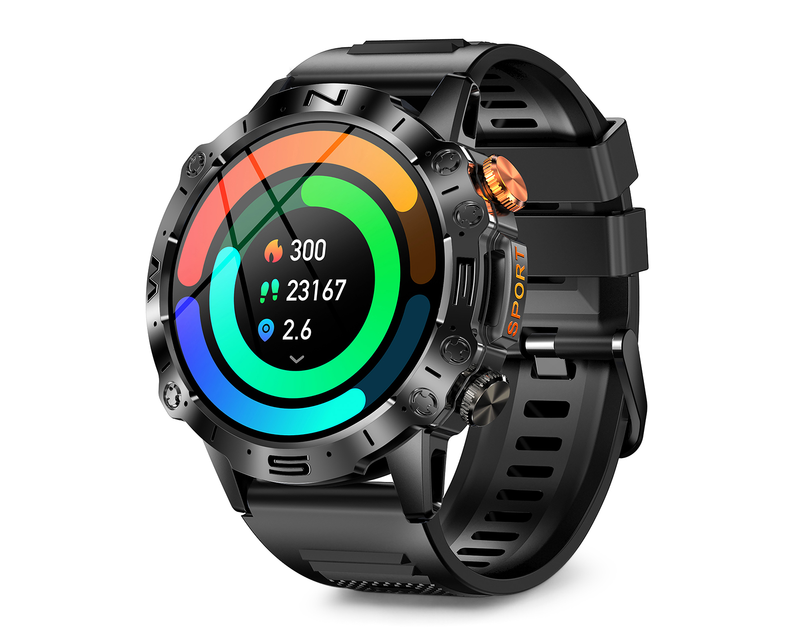 Foto 2 | Foto 2 | Smartwatch EVL SW130 Resistente a Salpicaduras Negro