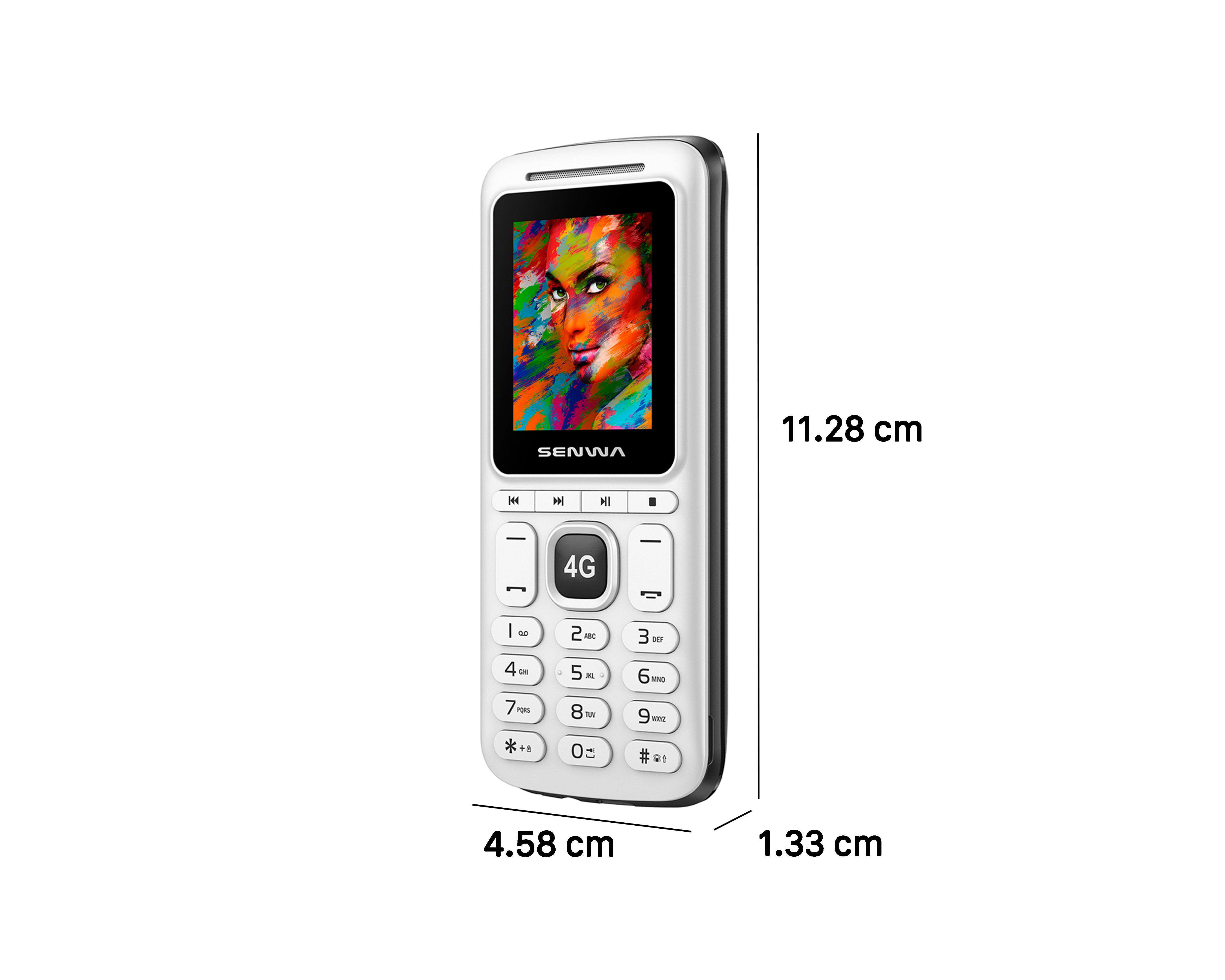 Foto 6 | Foto 6 | Telcel Senwa Volte 128 MB Blanco y Negro