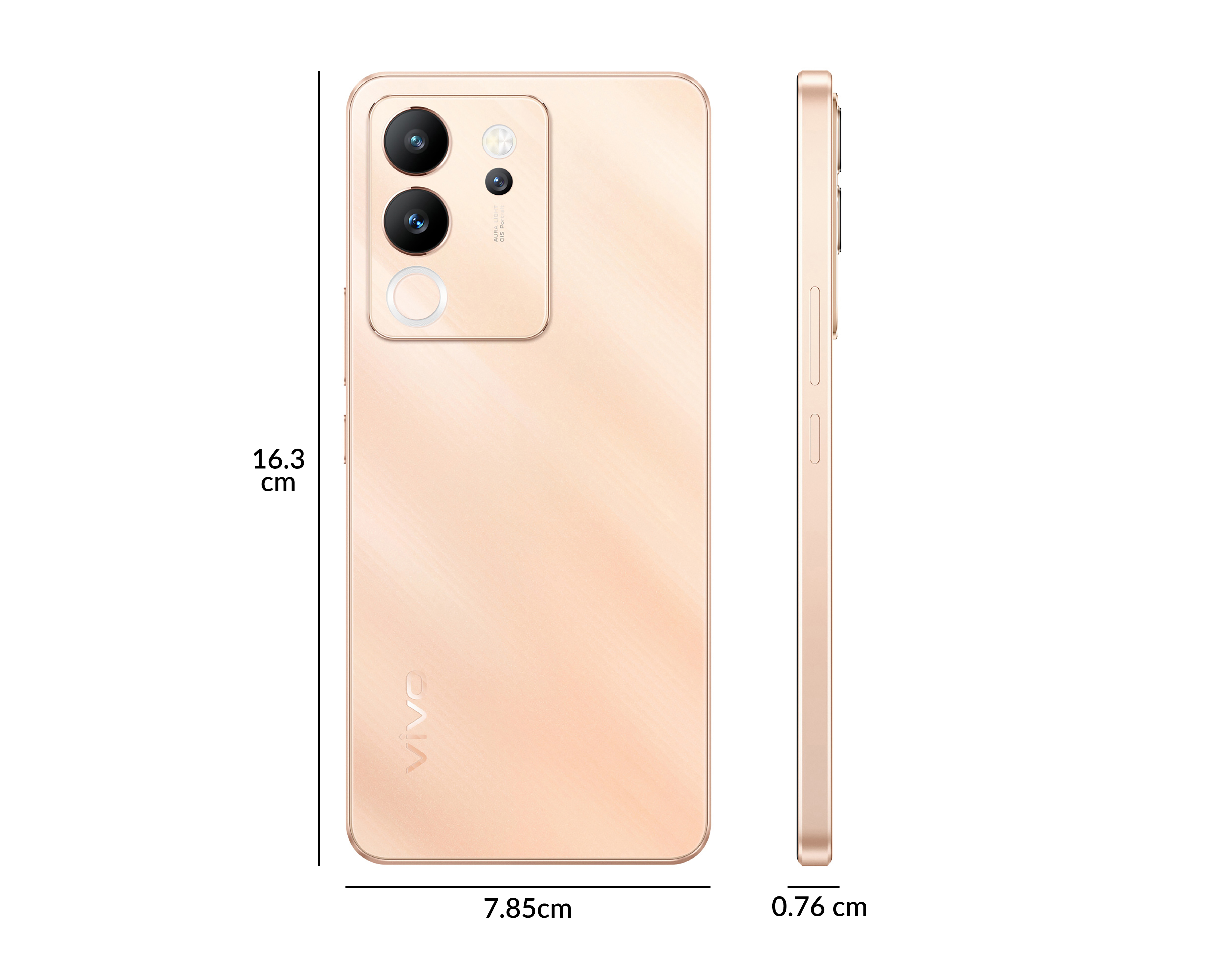 Foto 7 pulgar | Foto 6 | Celular Vivo Liberado V30 Lite 256 GB Dorado Rosa