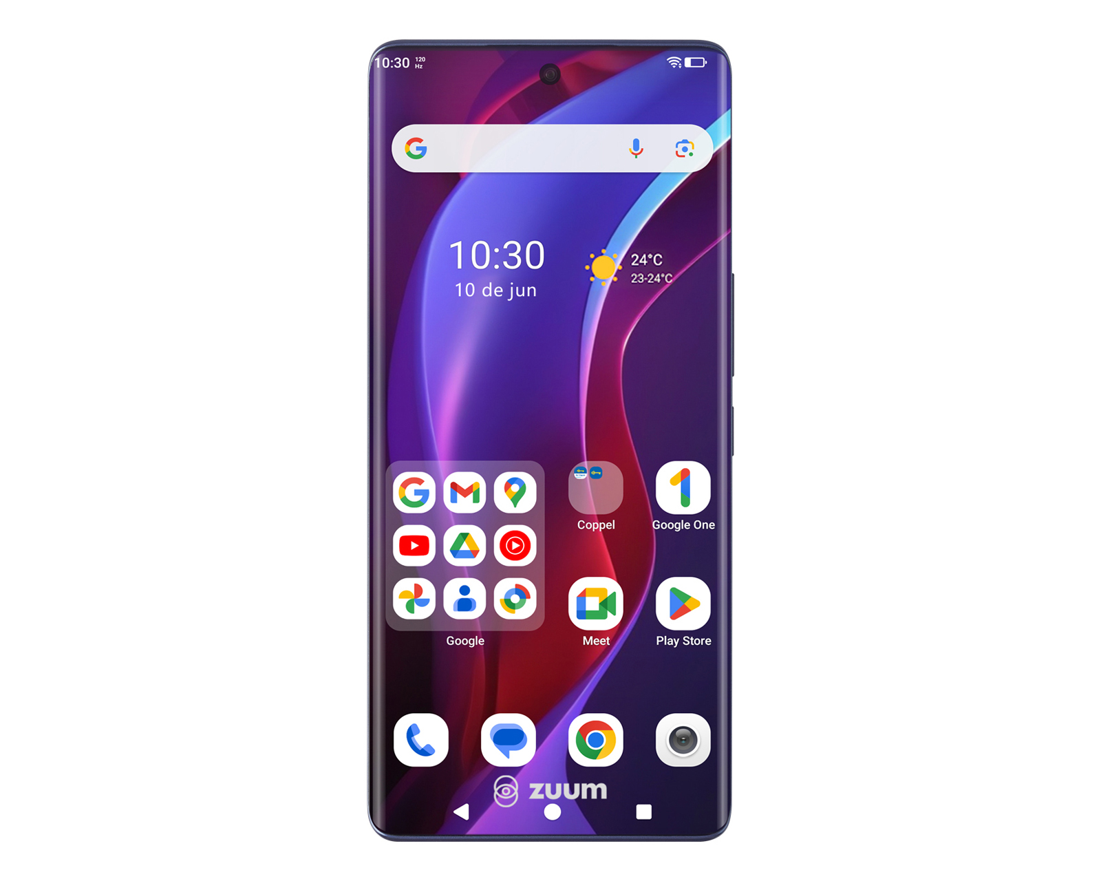 Foto 4 pulgar | Foto 3 | Celular Zuum Liberado Sens Curve 256 GB Morado