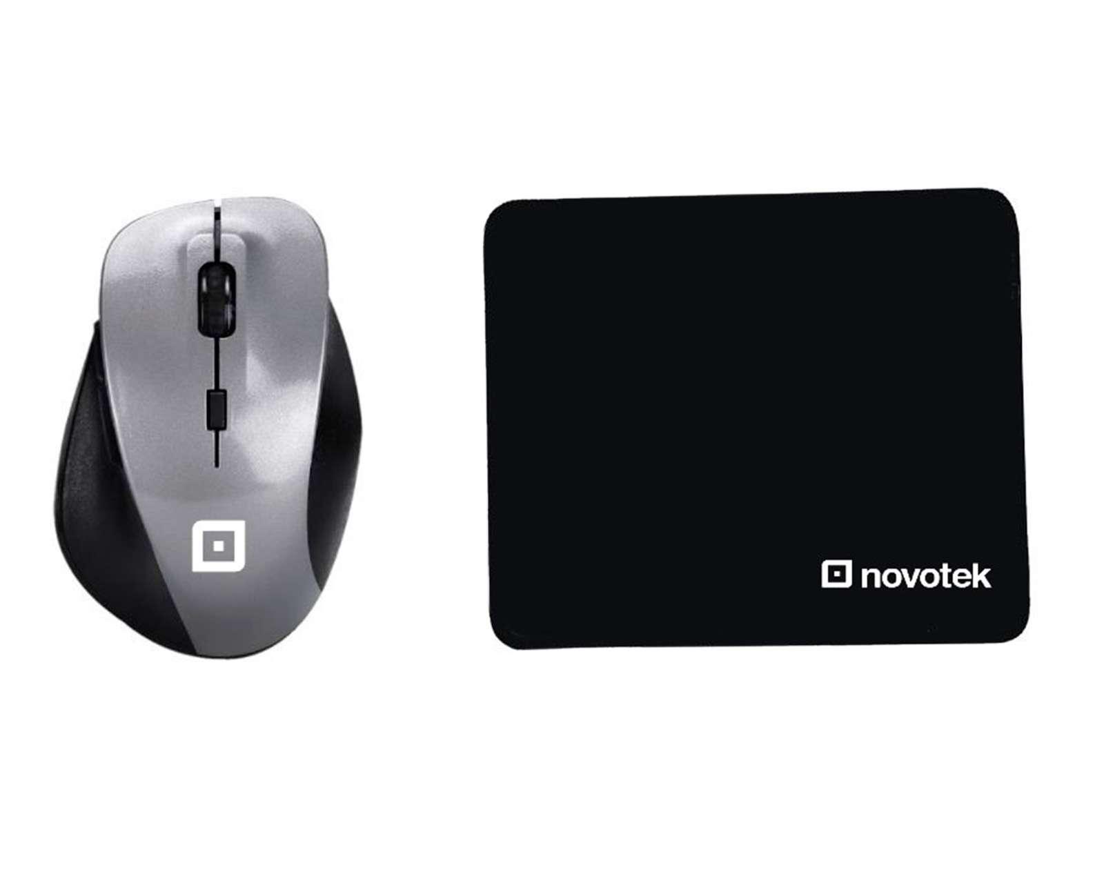 Combo de Tapete y Mouse Inalámbrico Novotek MPO-2501W 2 Piezas