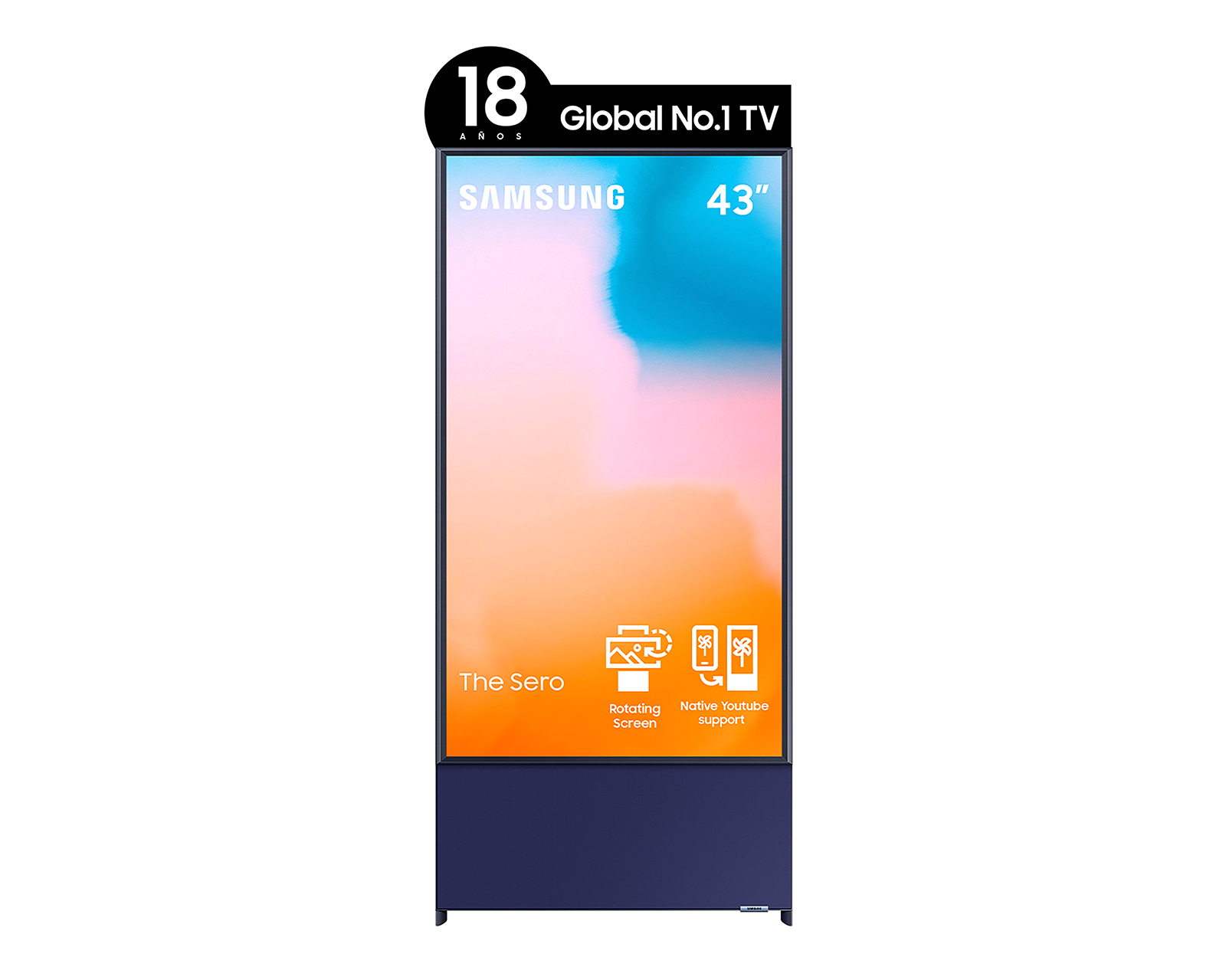 Pantalla Smart TV Samsung QLED 43 Pulgadas Ultra HD 4K The Sero