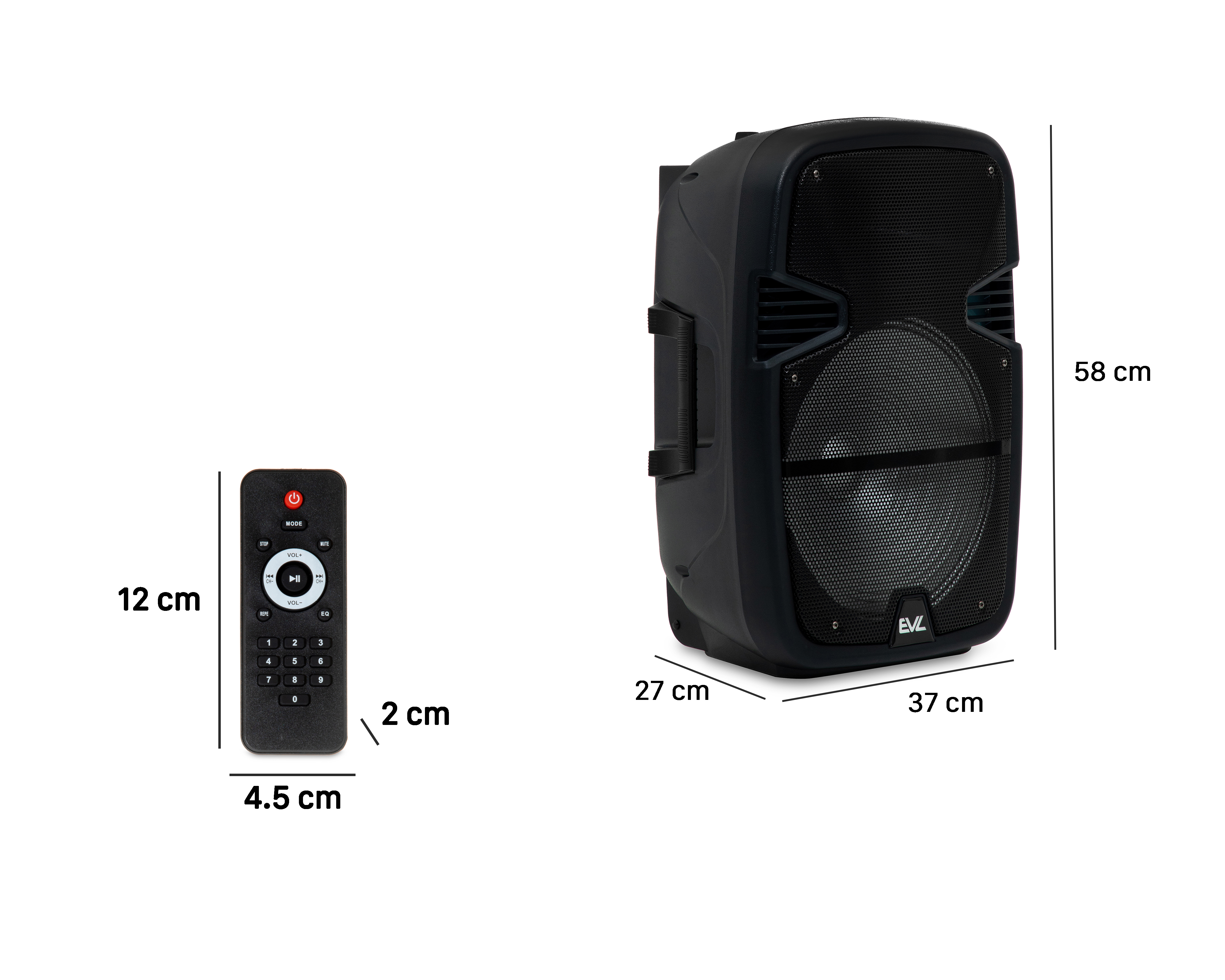Foto 9 | Foto 9 | Bocina EVL GPR-55 40 W con Luces