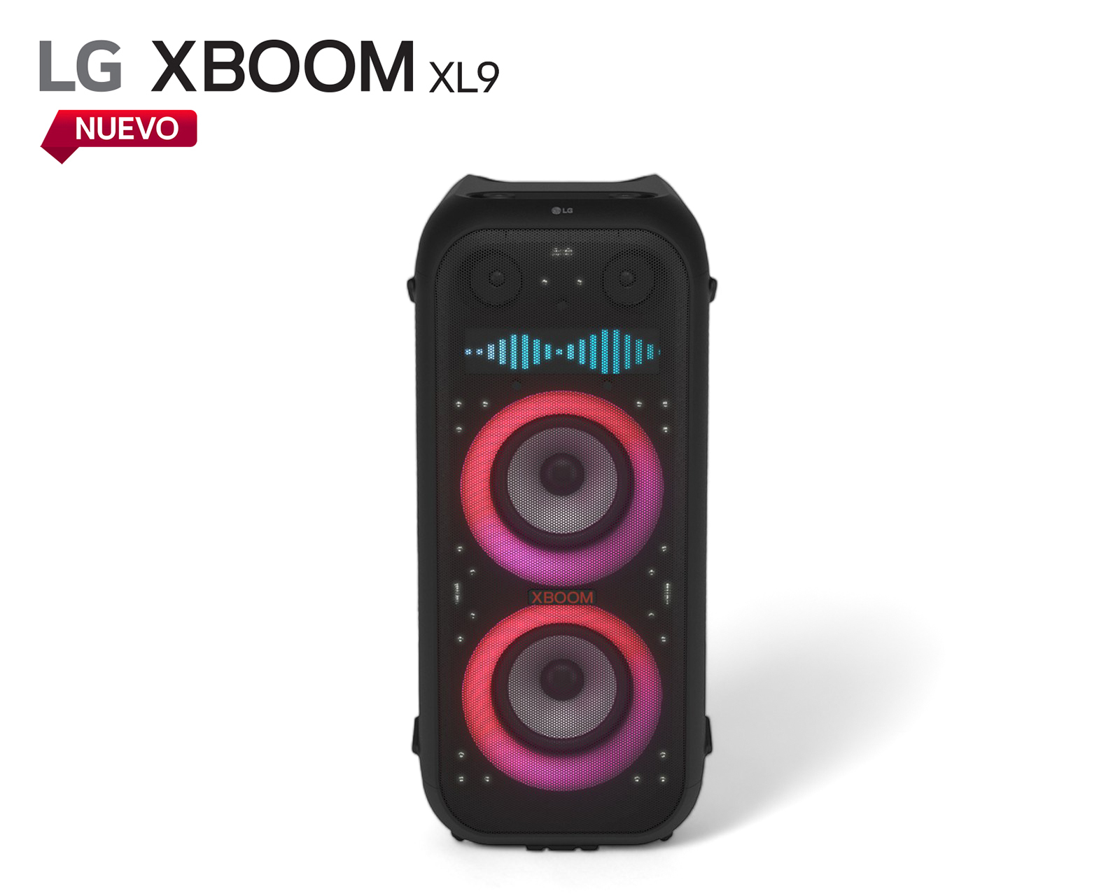 Bocina Portátil LG XL9T 1,000 W con Luces LED