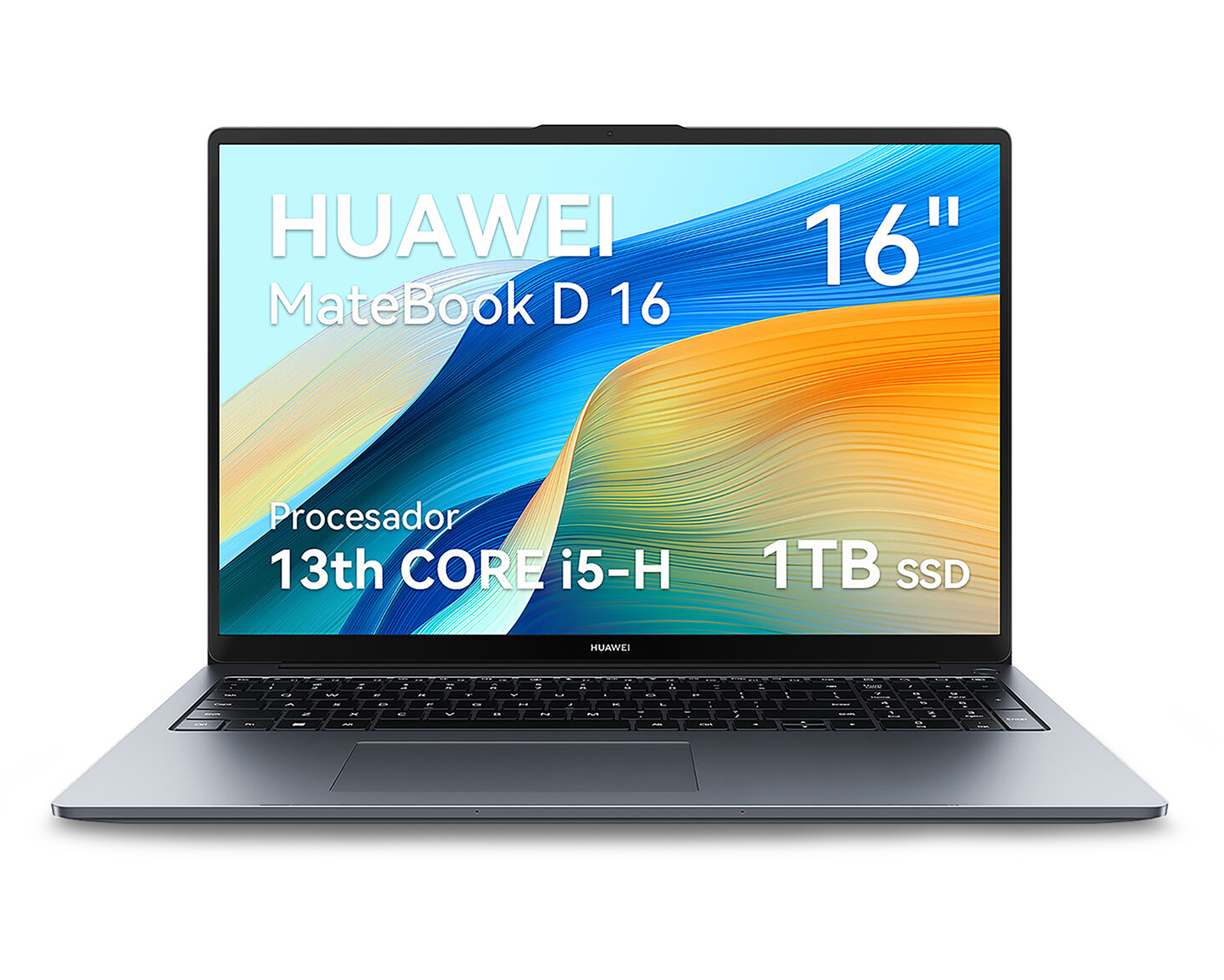 Foto 2 pulgar | Foto 1 | Laptop Huawei Matebook D16 16" Windows 11 Intel Core i5 16 GB RAM 1 TB SSD Gris