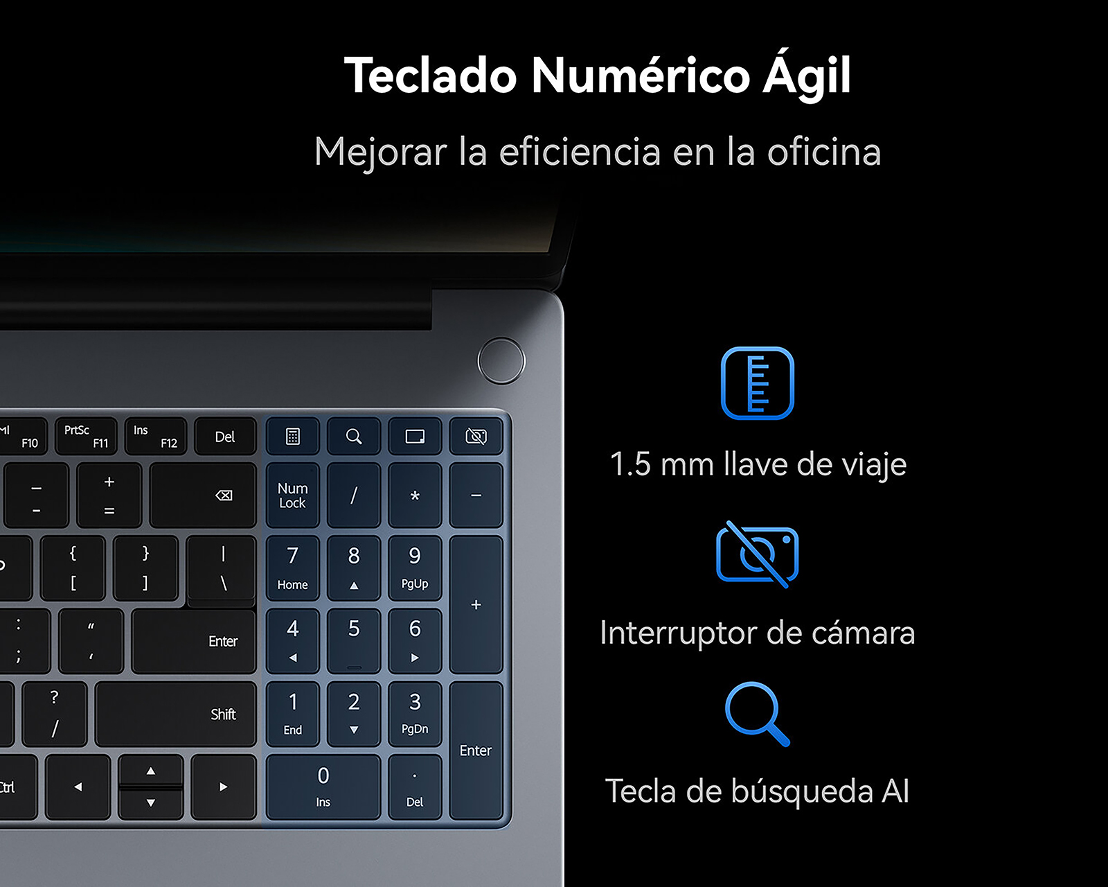 Foto 4 pulgar | Foto 3 | Laptop Huawei Matebook D16 16" Windows 11 Intel Core i5 16 GB RAM 1 TB SSD Gris