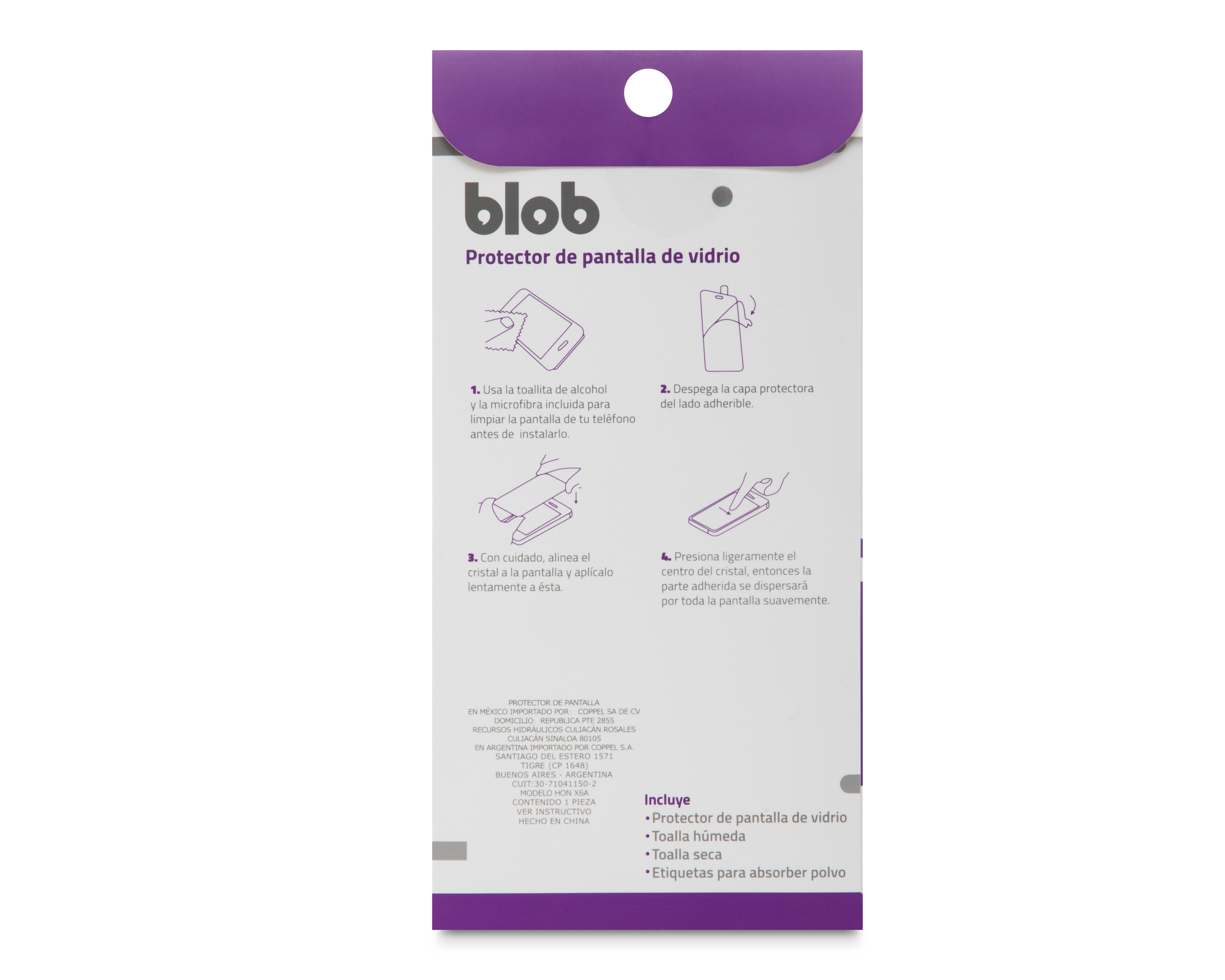 Foto 3 pulgar | Foto 2 | Protector de Pantalla Blob para Honor X6A
