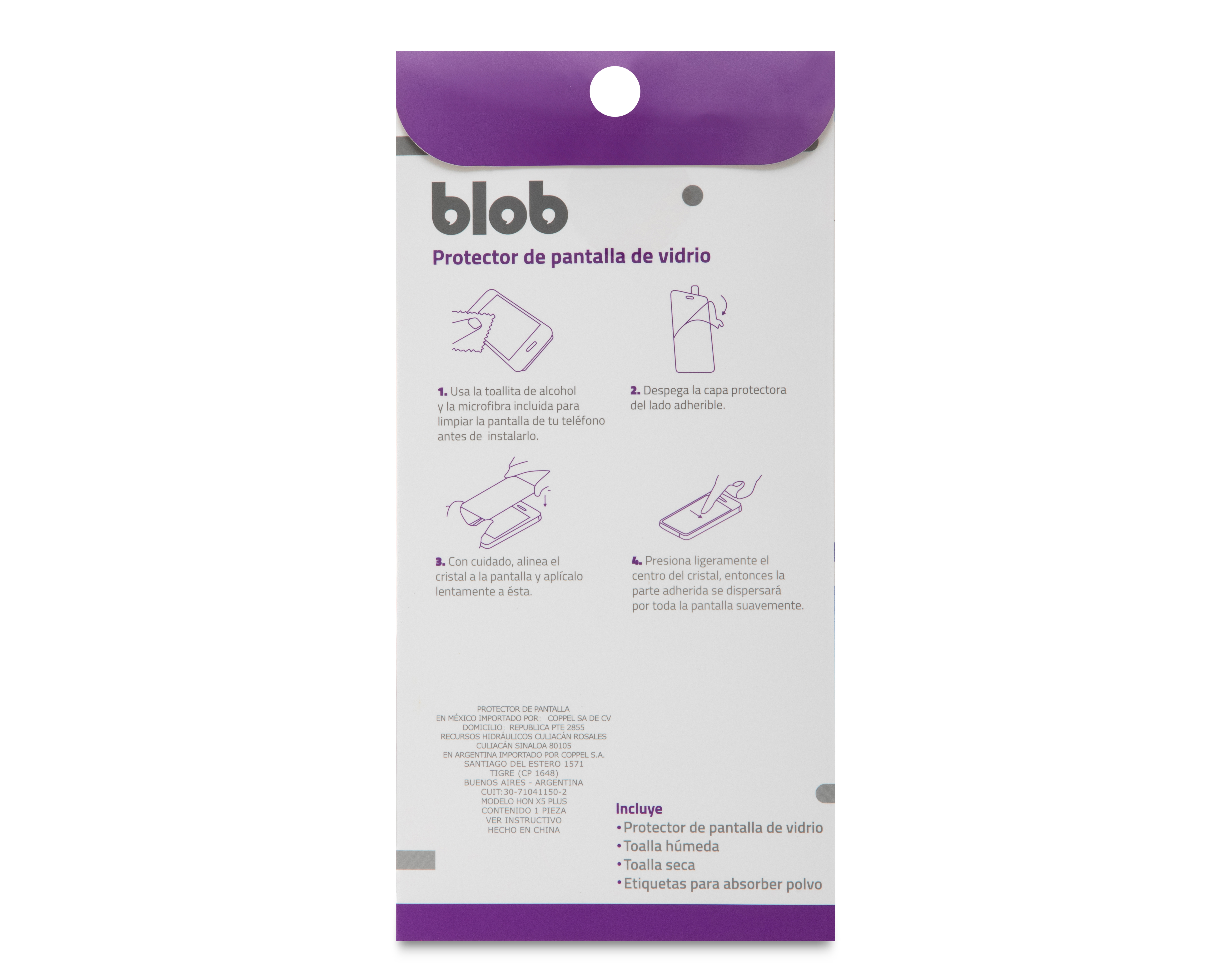 Foto 3 pulgar | Foto 2 | Protector de Pantalla Blob para Honor 5X Plus