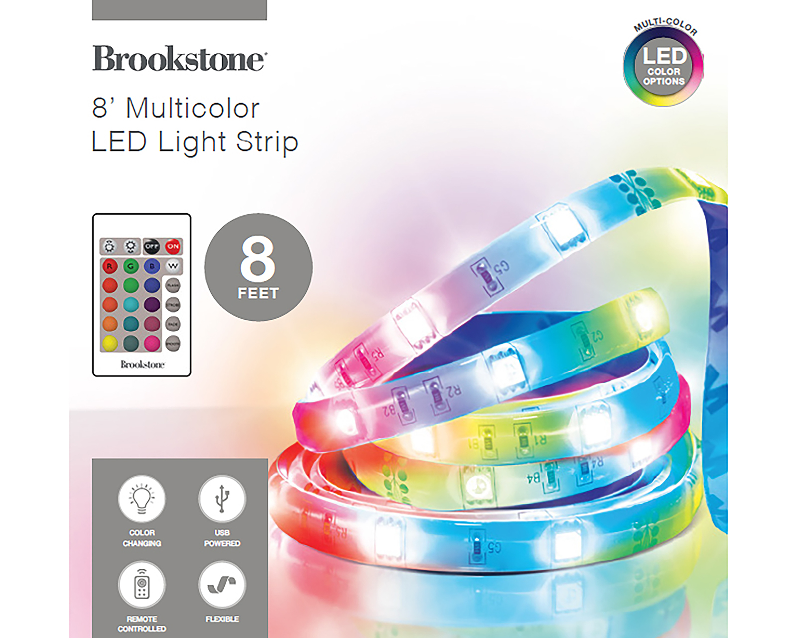 Foto 3 pulgar | Foto 2 | Luces LED Brookstone con Control Remoto 2.44 M