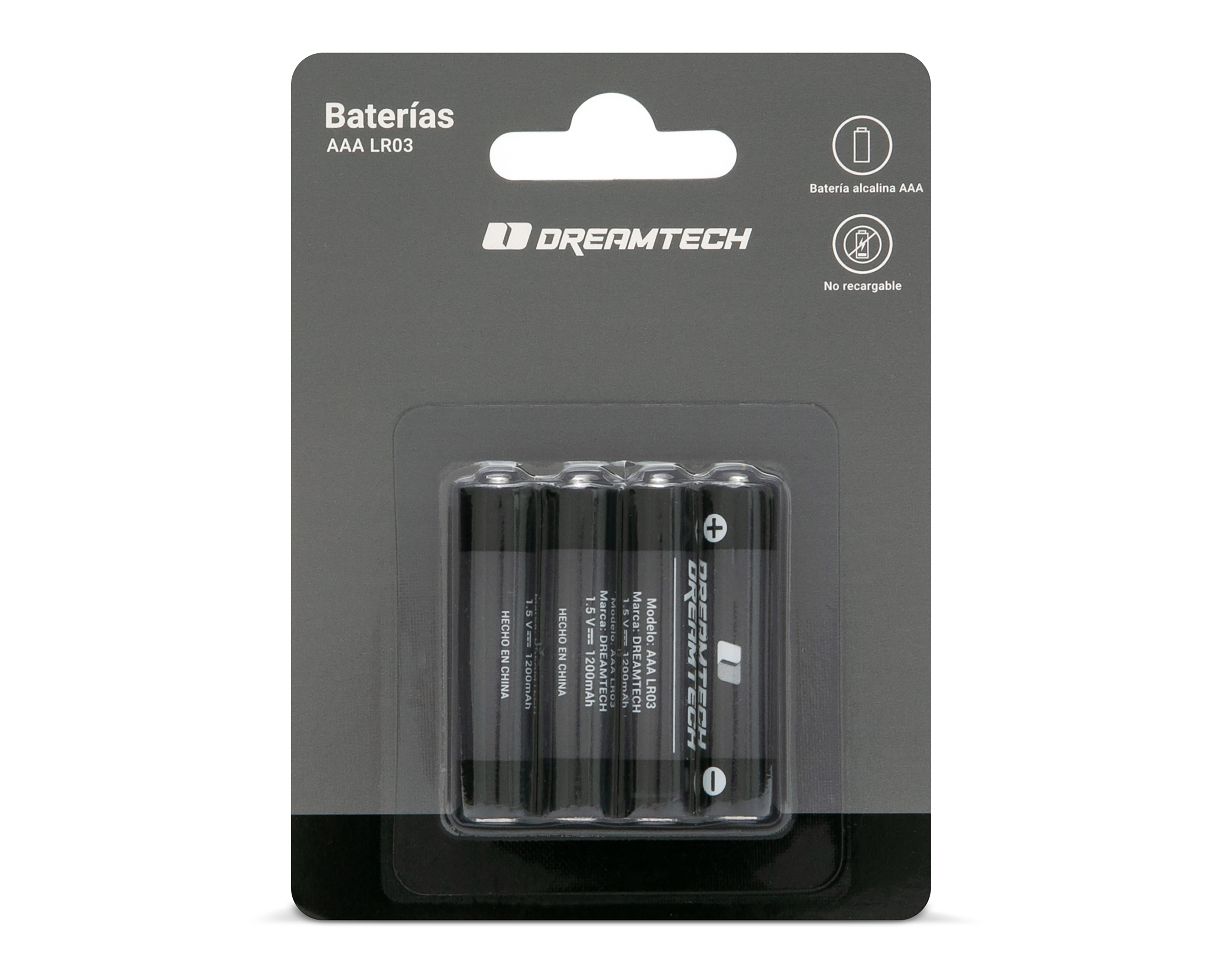 Foto 1 | Foto 1 | Baterías Alcalinas Dreamtech AAA 4 Piezas