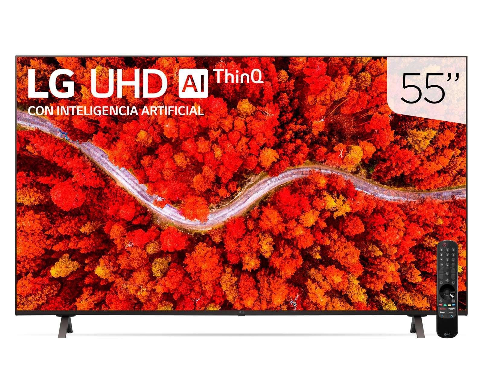 Pantalla LED LG 55 Pulgadas Ultra HD 4K Smart TV AI ThinQ 55UP8050PSB