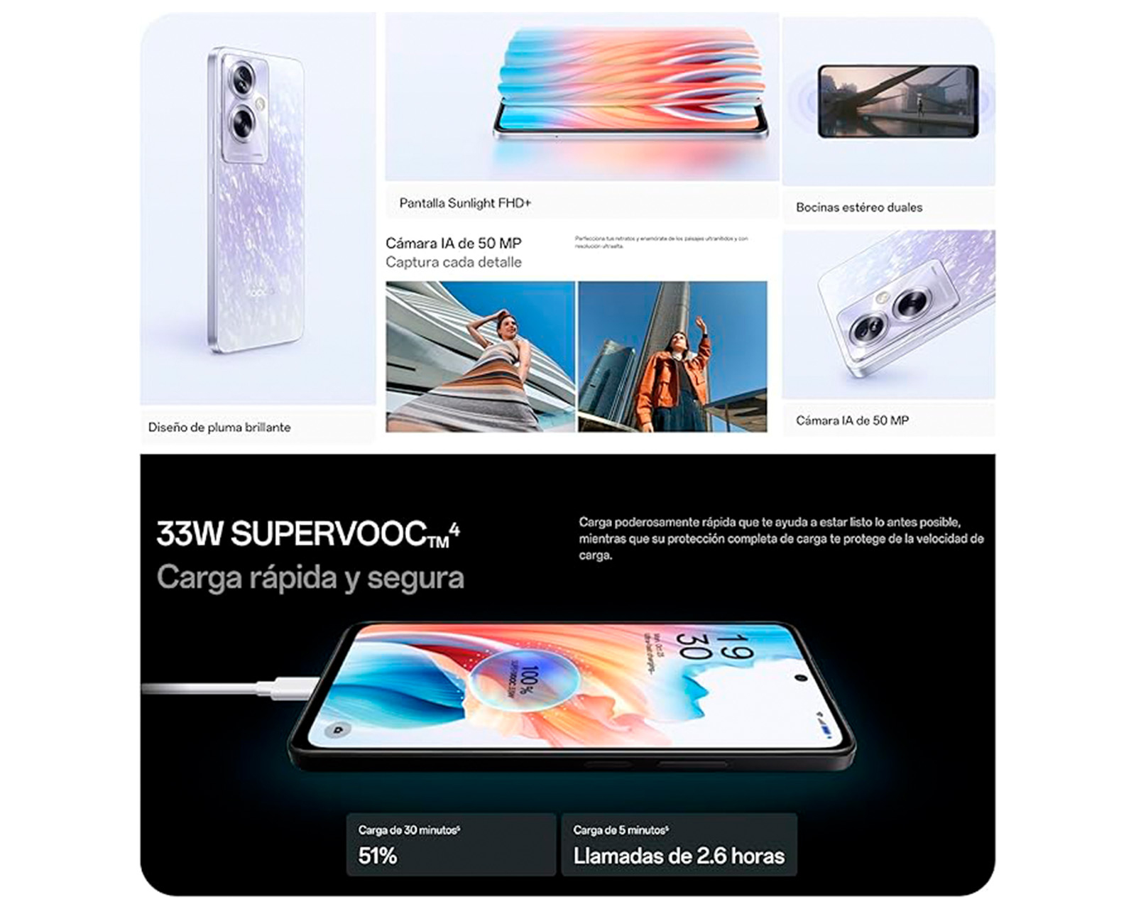 Foto 6 | Foto 6 | Celular Oppo Liberado A79 256 GB Lila