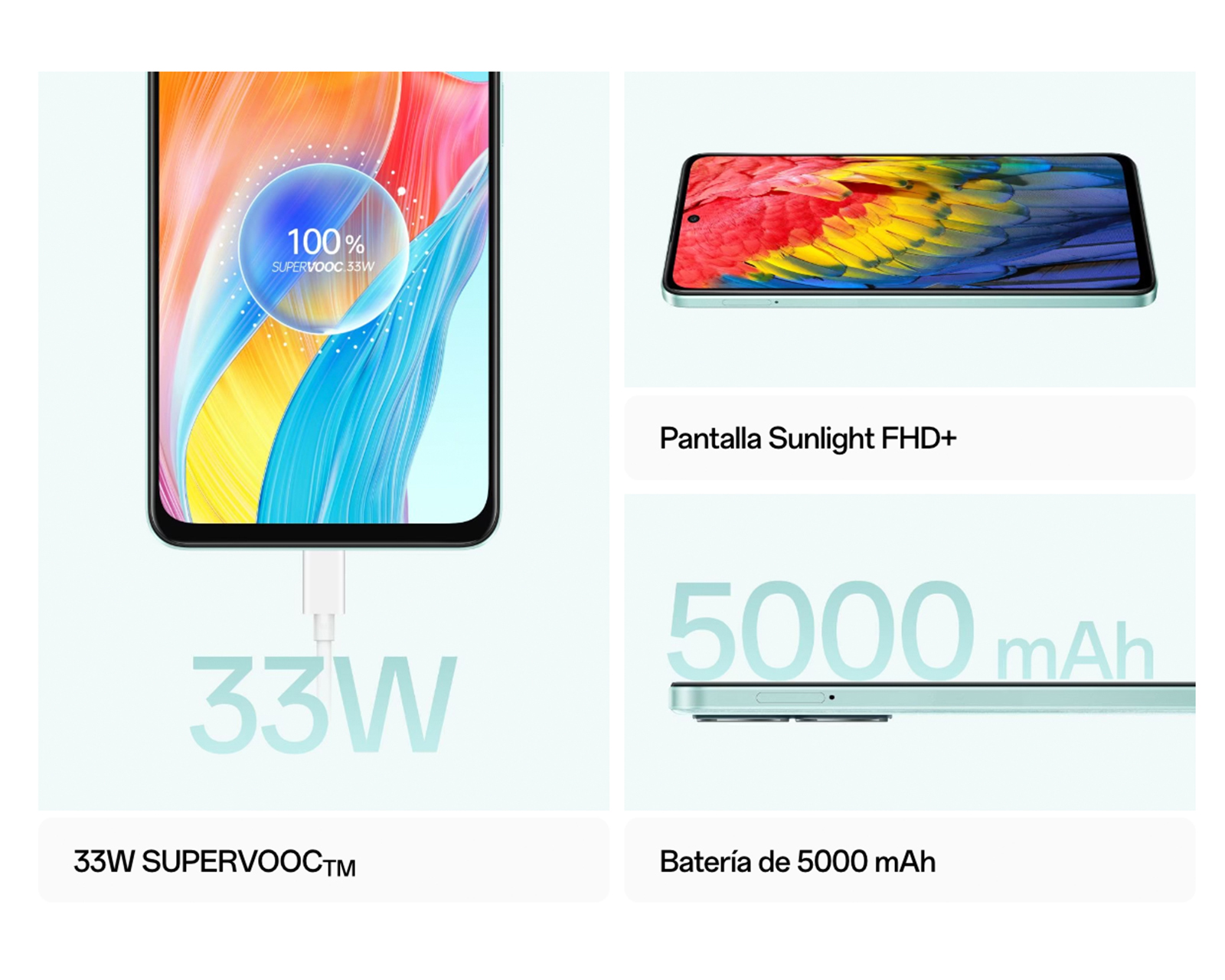 Foto 8 pulgar | Foto 7 | Celular Oppo Liberado A58 256 GB Verde